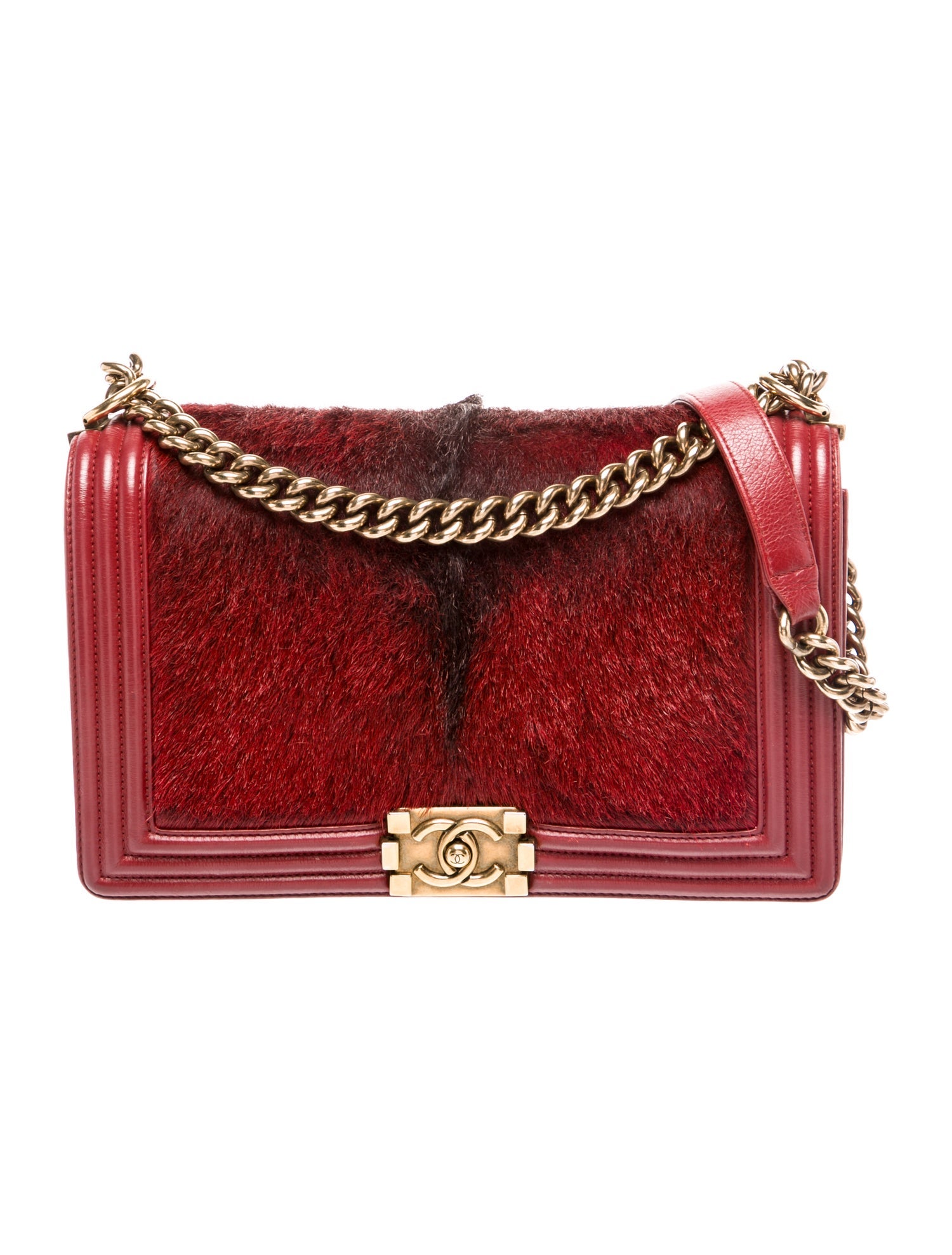 Chanel Medium Celtic Goat Fur Boy Bag