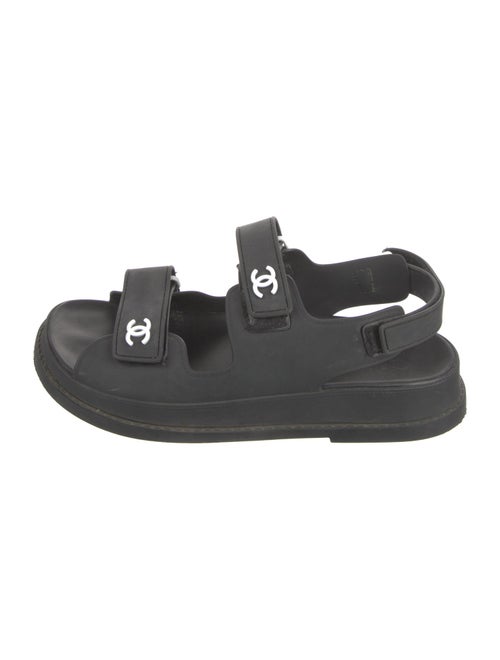 Chanel 2020 Interlocking CC Logo Slingback Sandals