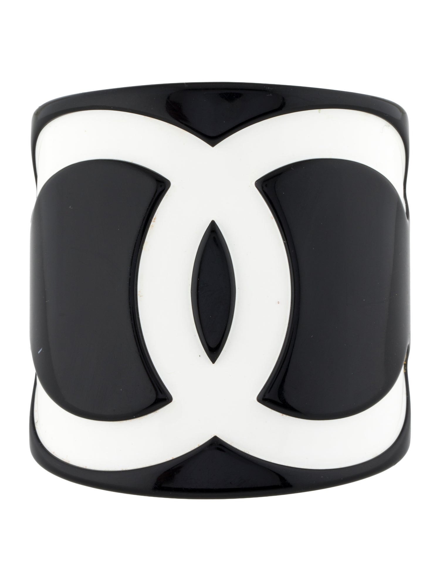 Chanel Resin CC Logo Cuff