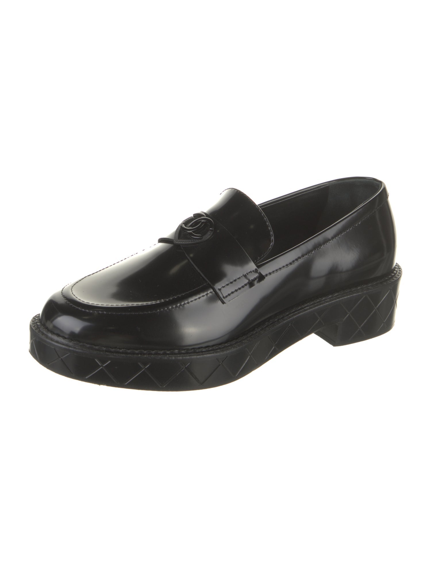 Chanel 2024 Interlocking CC Logo Loafers