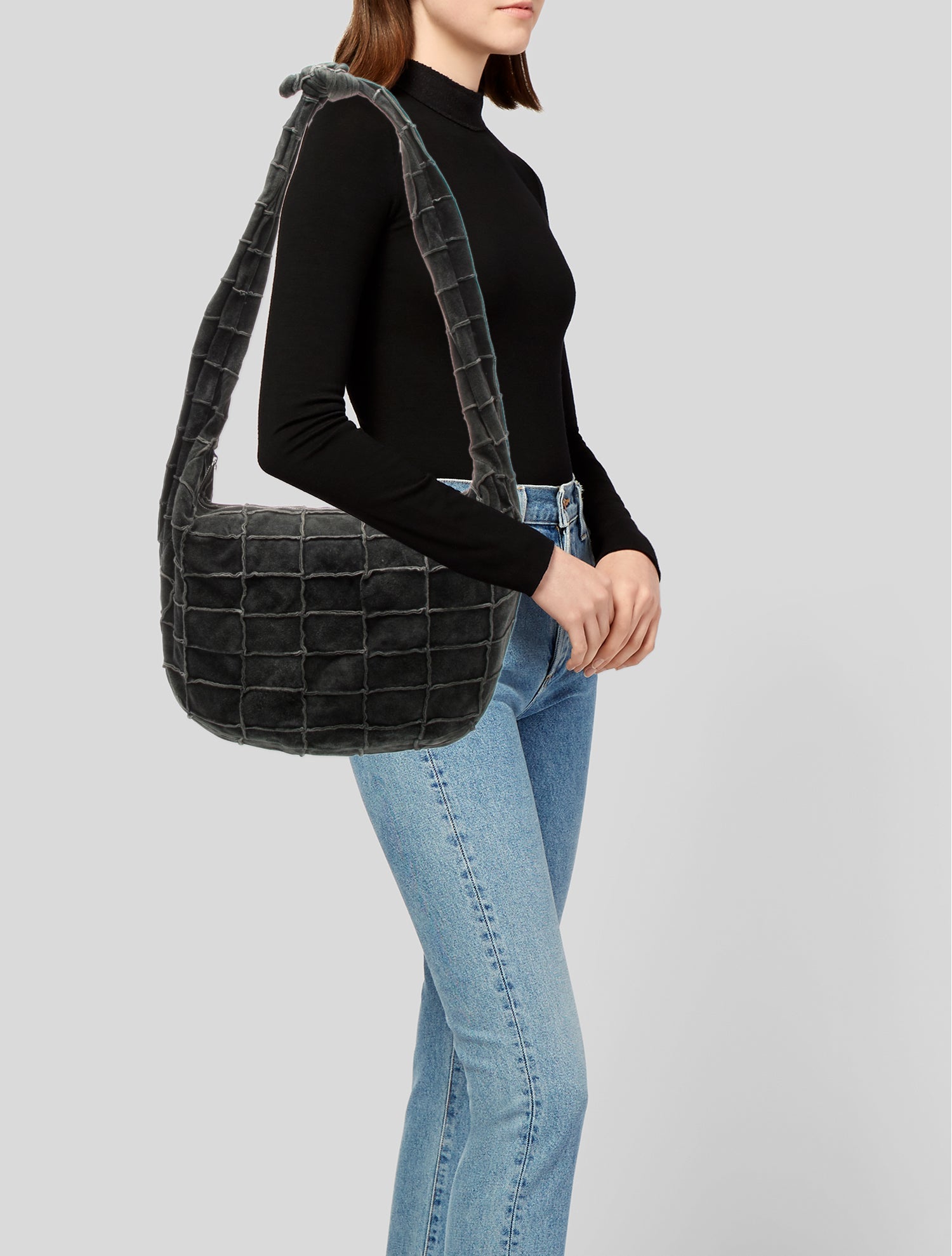 Chanel Suede Patchwork Hobo