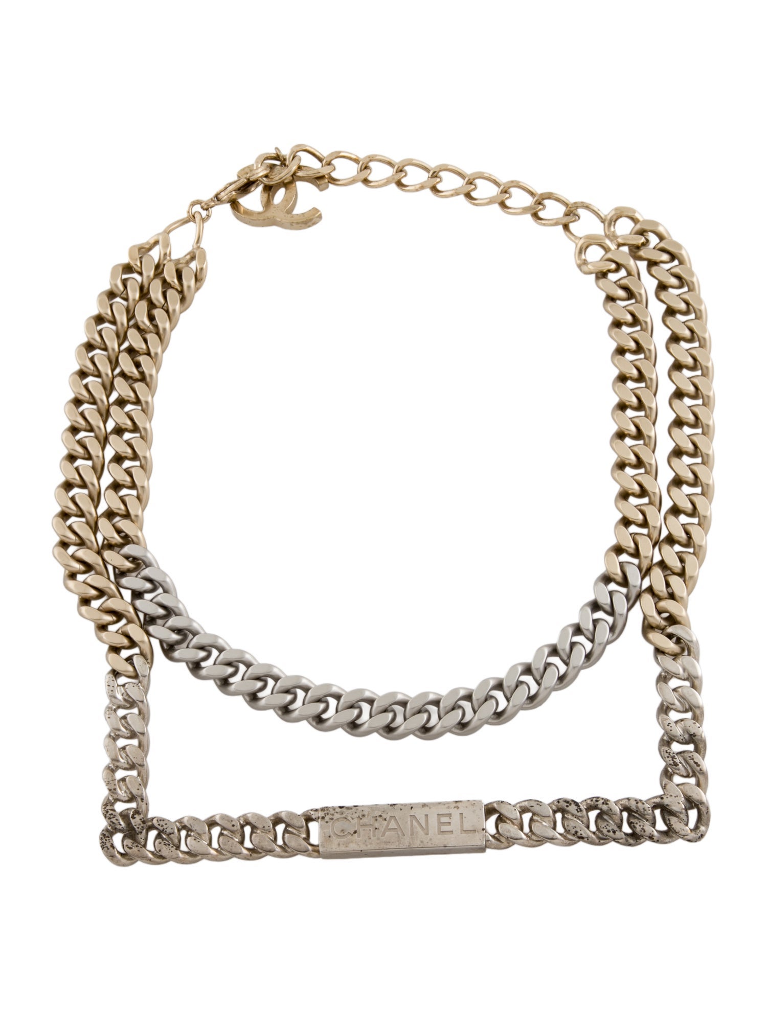 Chanel Oversized Double Chain Necklace