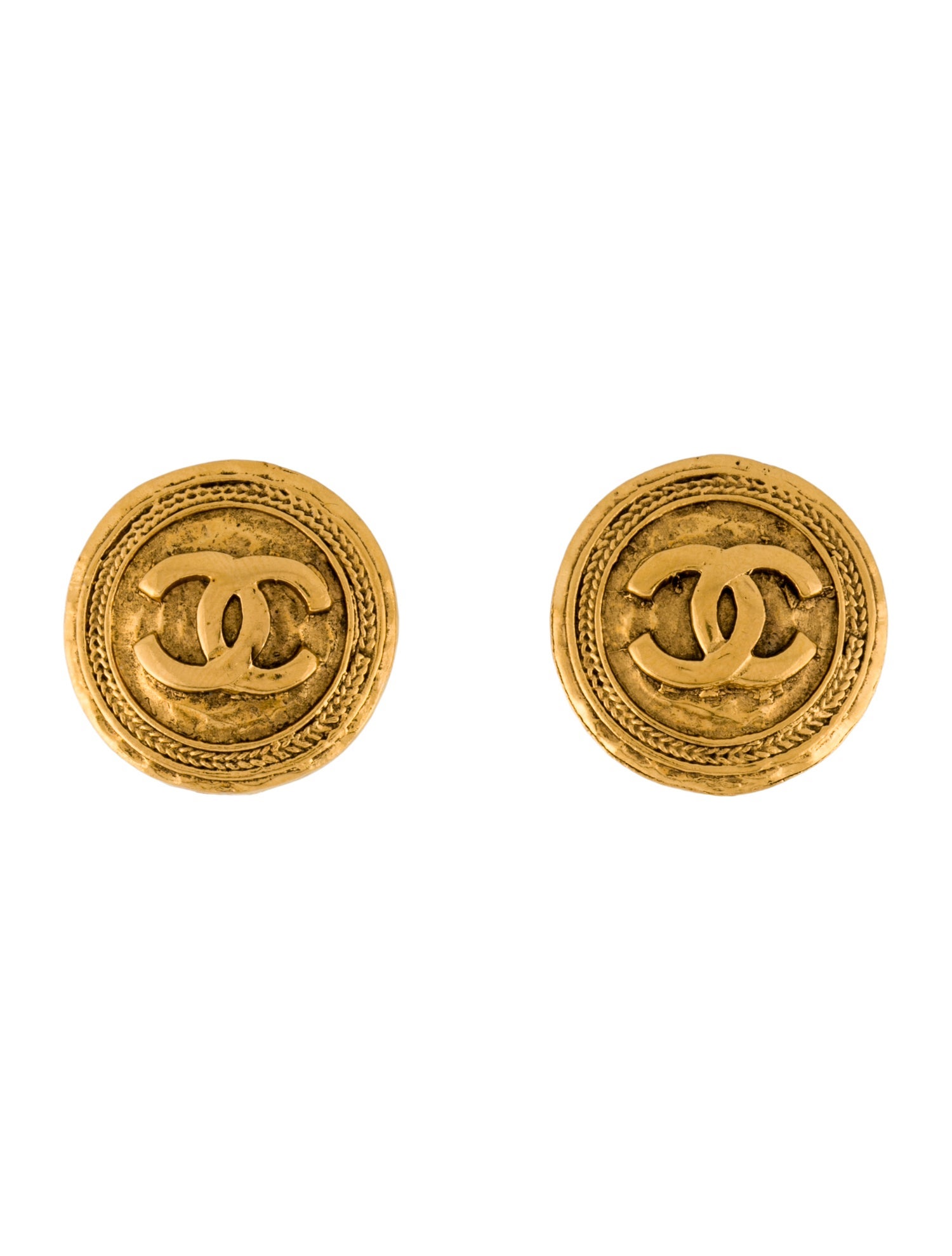 Chanel Vintage CC Clip-On Earrings