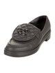 Chanel Interlocking CC Logo Leather Loafers
