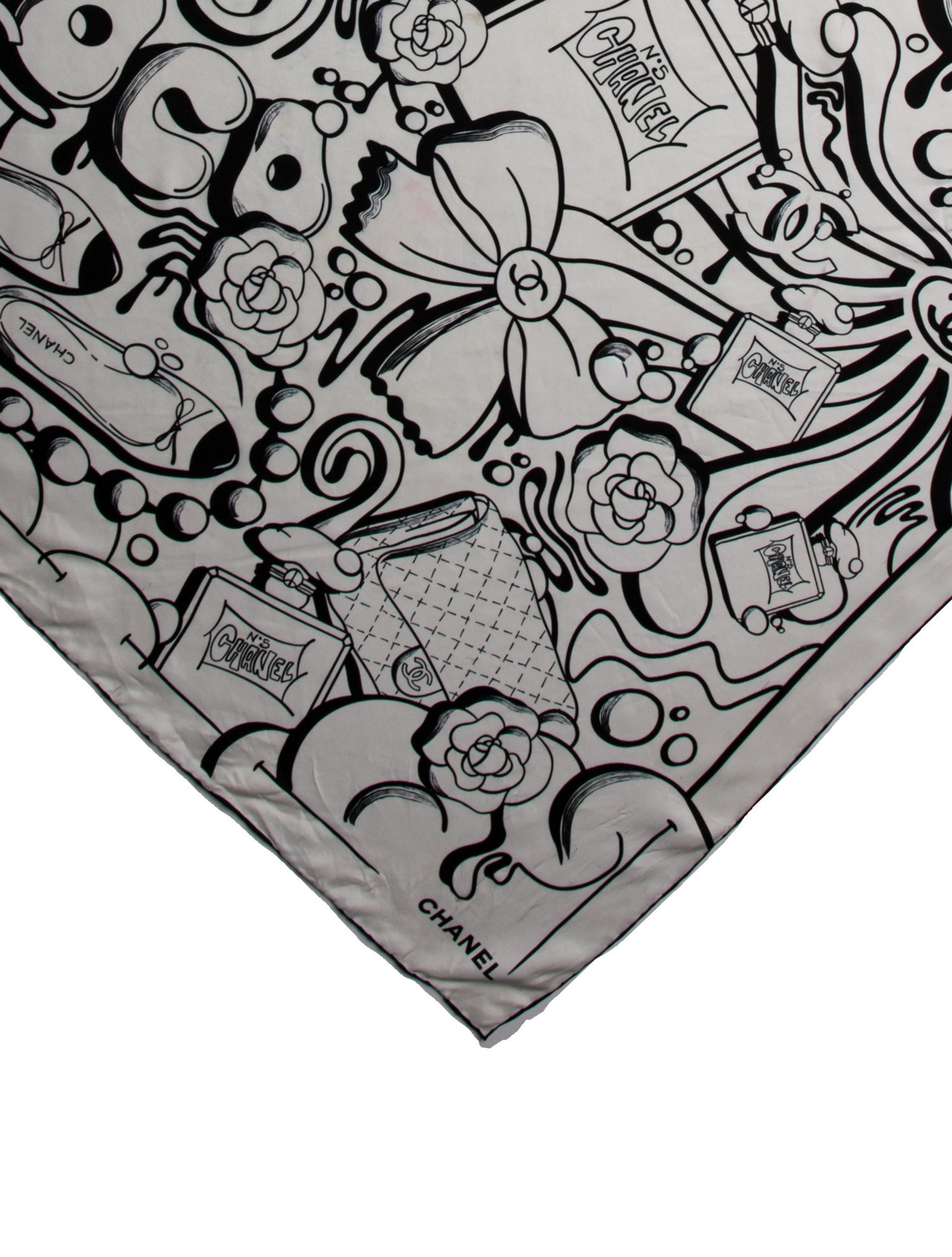 Chanel Silk Printed Scarf