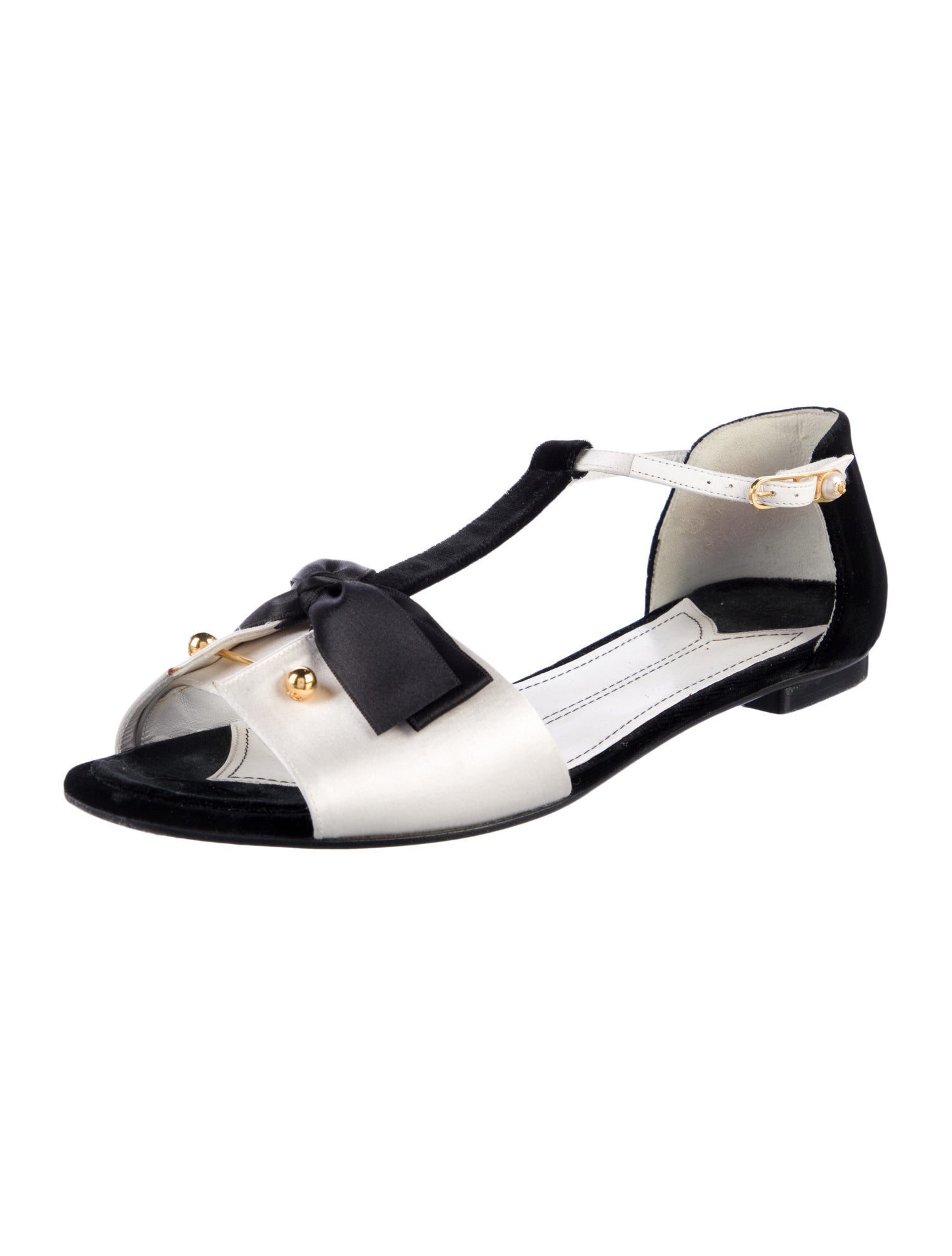 Chanel Vintage Interlocking CC Logo D'Orsay Flats