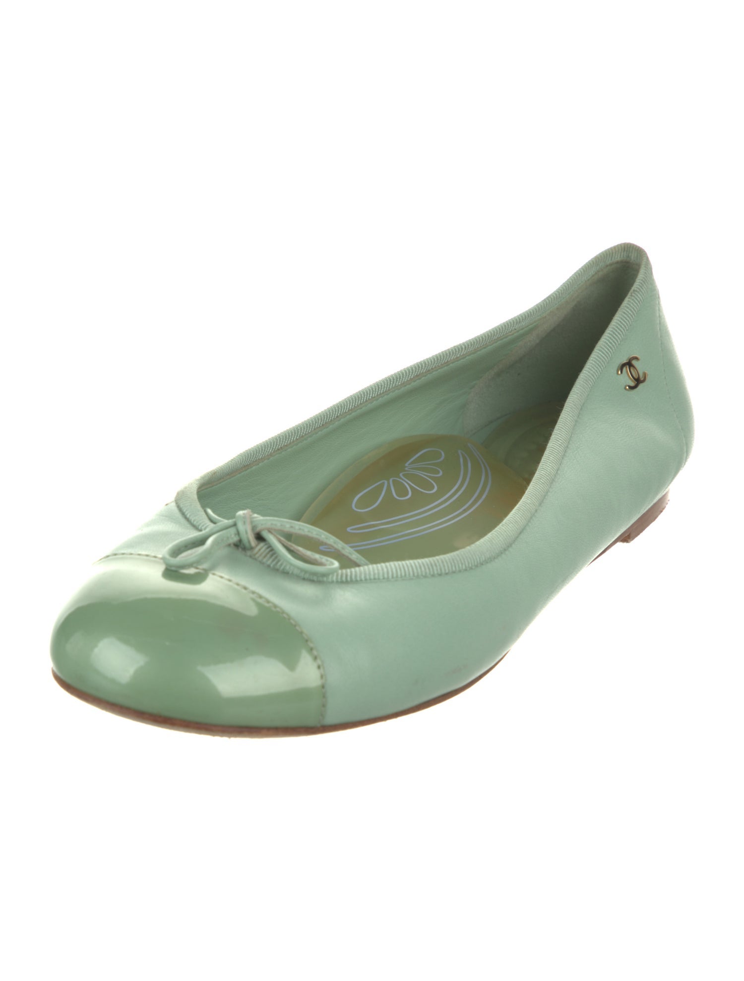 Chanel 2013 Interlocking CC Logo Ballet Flats