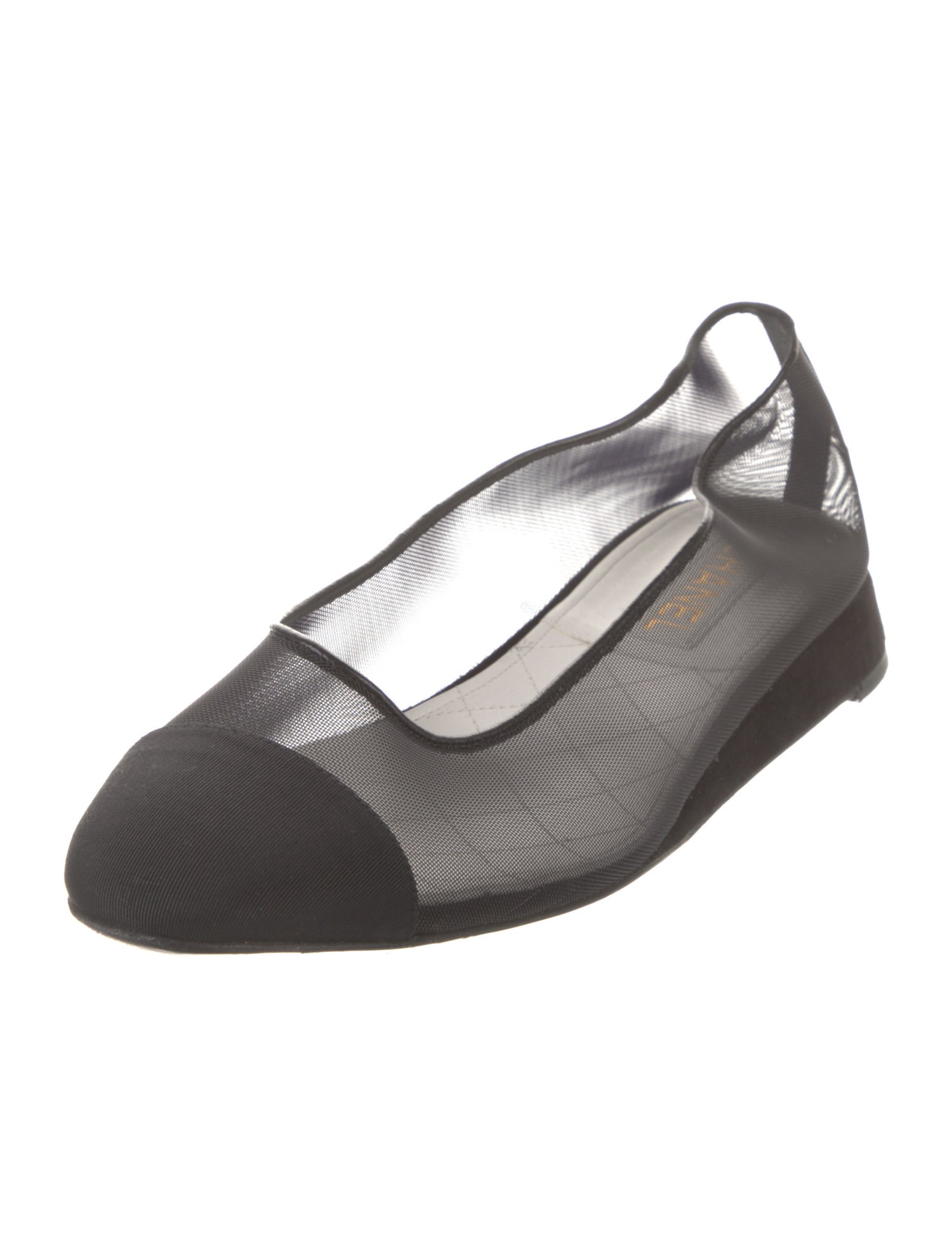 Chanel Interlocking CC Logo Mesh Ballet Flats