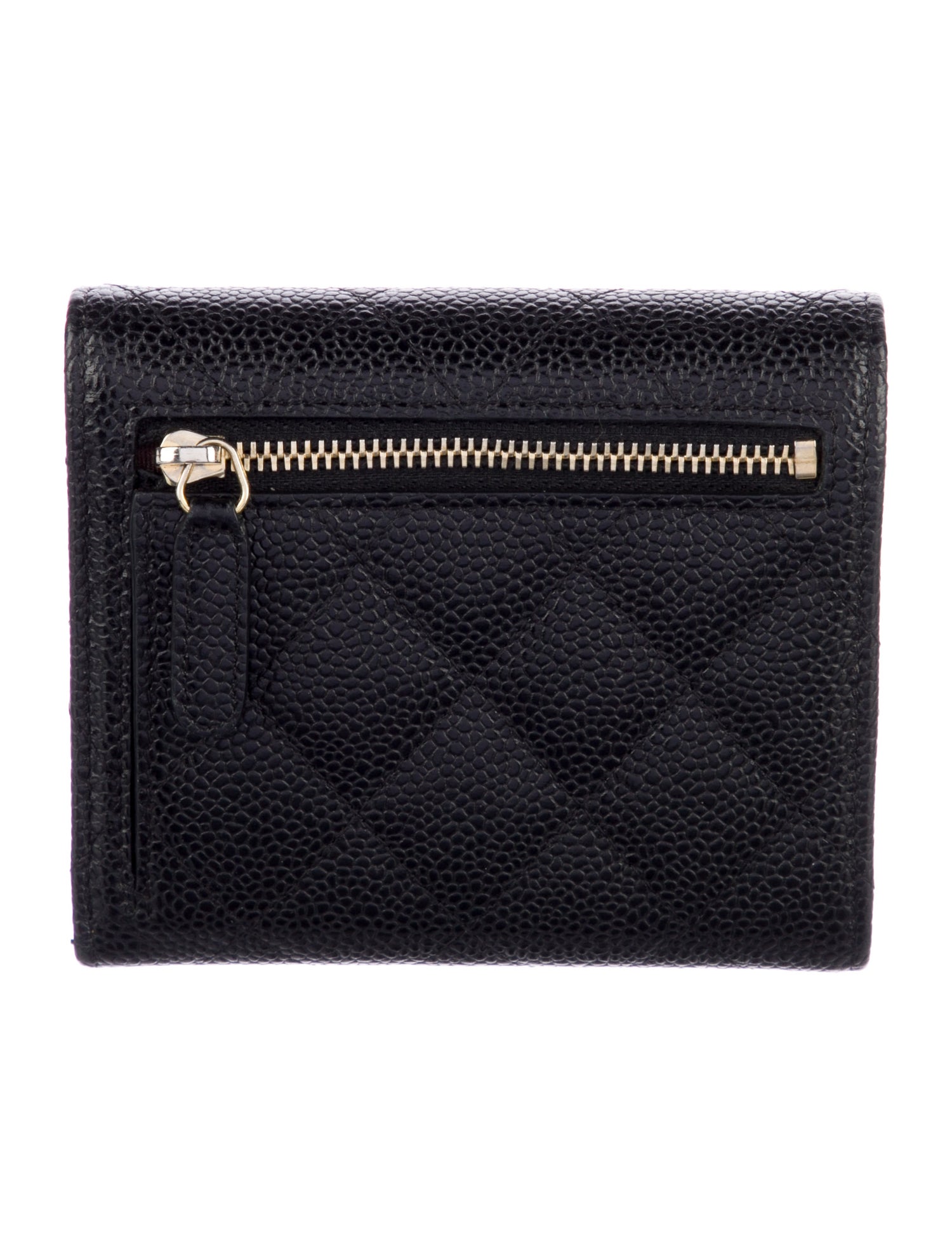 Chanel 2015-2016 Interlocking CC Logo Compact Wallet