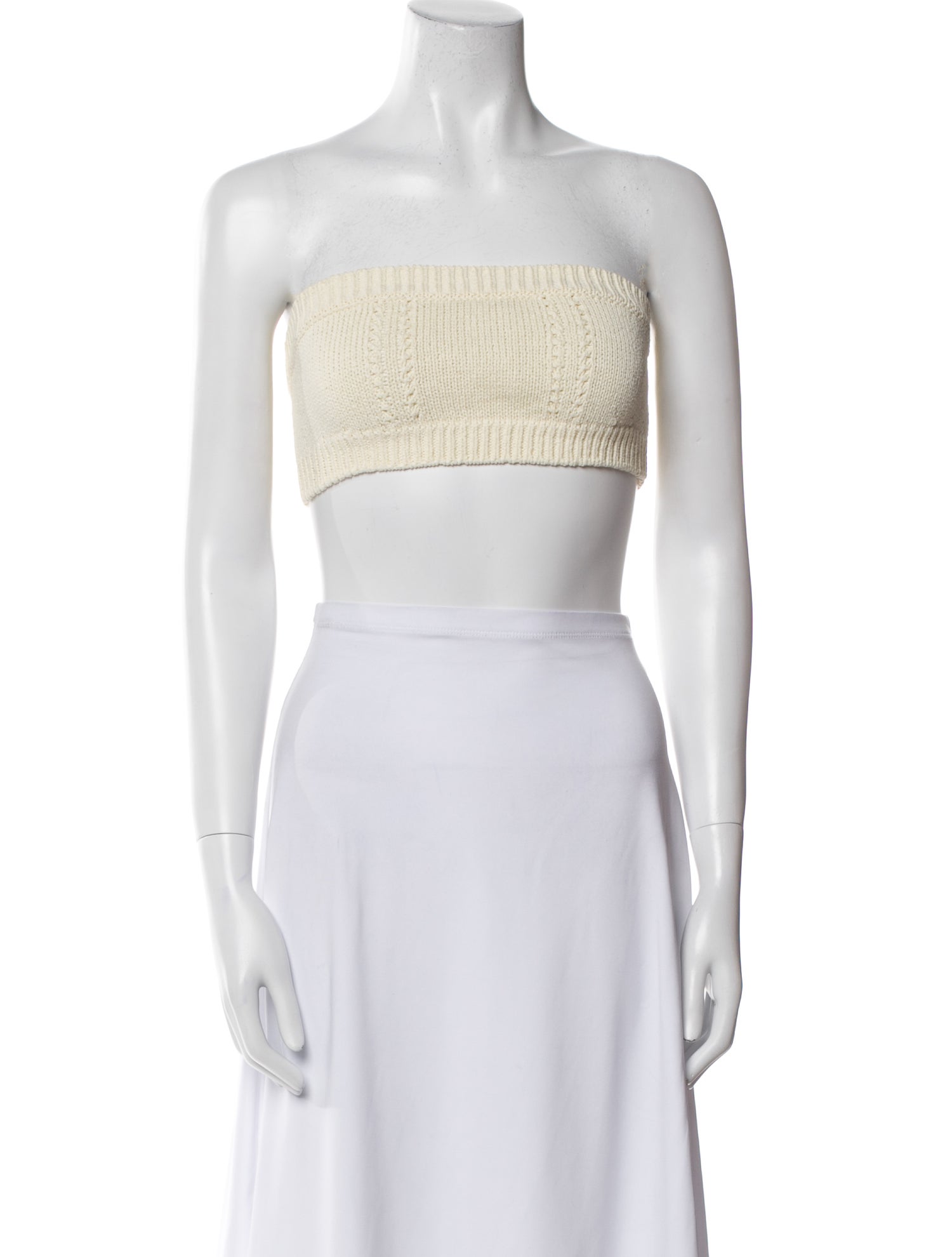 Chanel 2022 Strapless Crop Top
