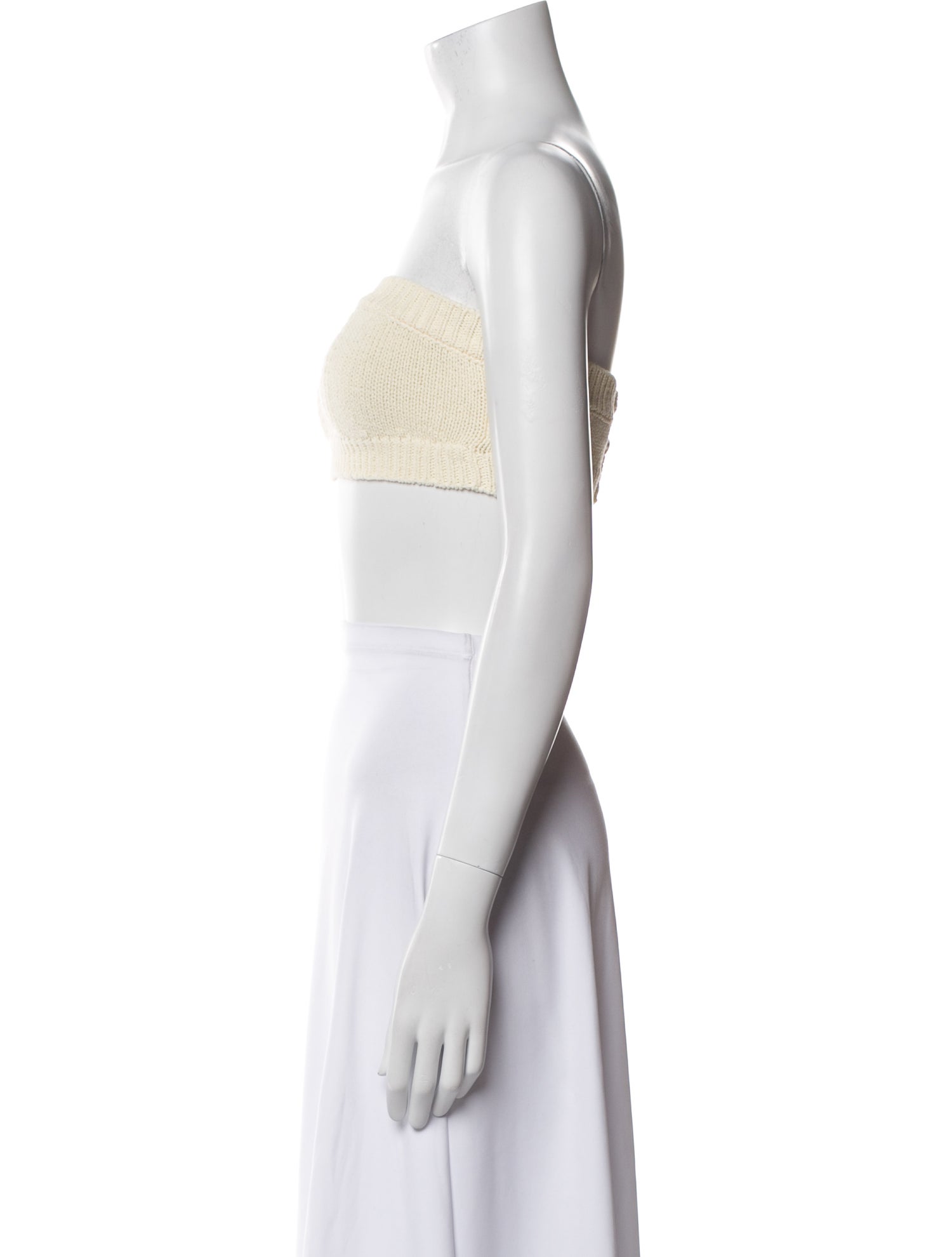 Chanel 2022 Strapless Crop Top