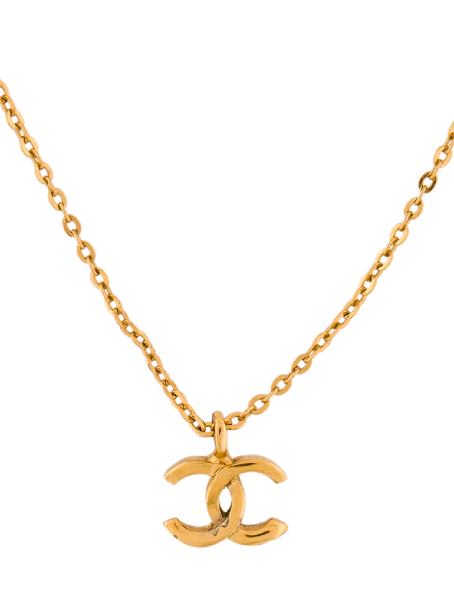Chanel Vintage CC Pendant Necklace