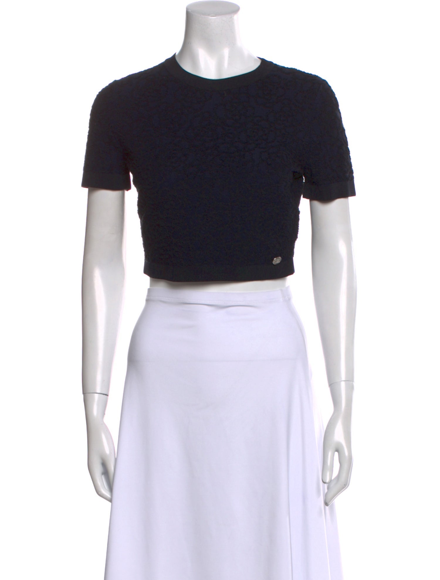 Chanel 2021 Crew Neck Crop Top