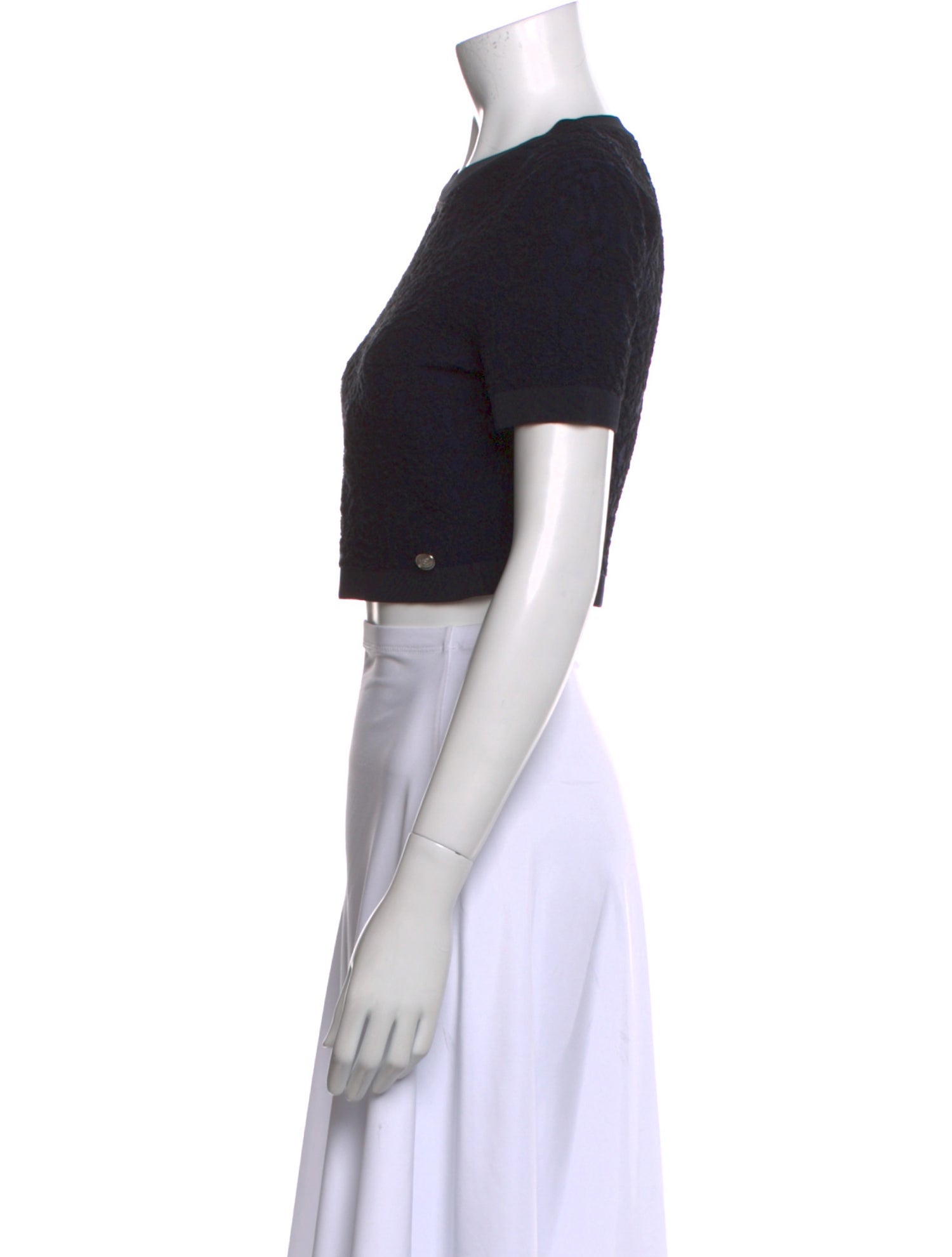 Chanel 2021 Crew Neck Crop Top