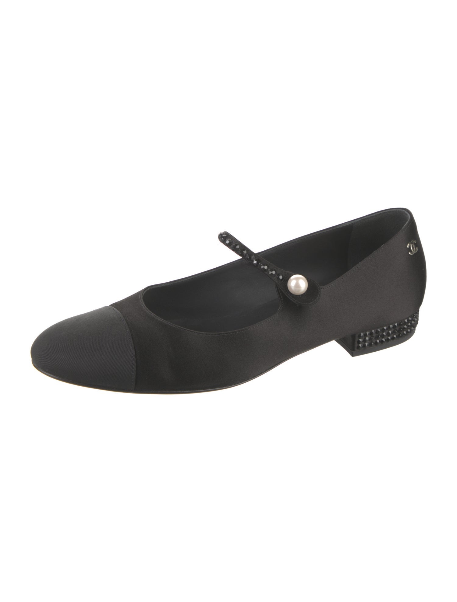 Chanel 2024 Interlocking CC Logo Mary Jane Flats