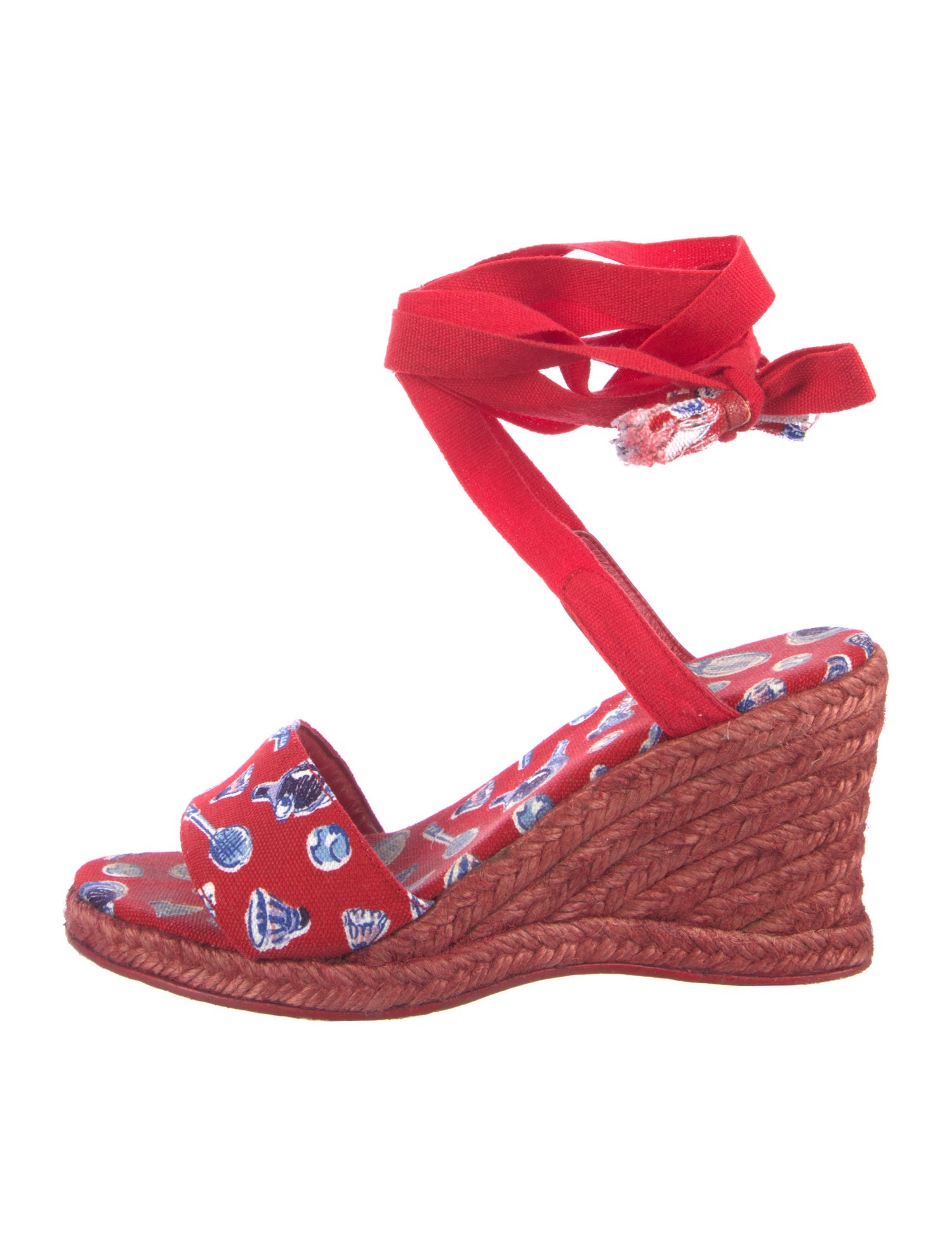 Chanel Interlocking CC Logo Canvas Espadrilles