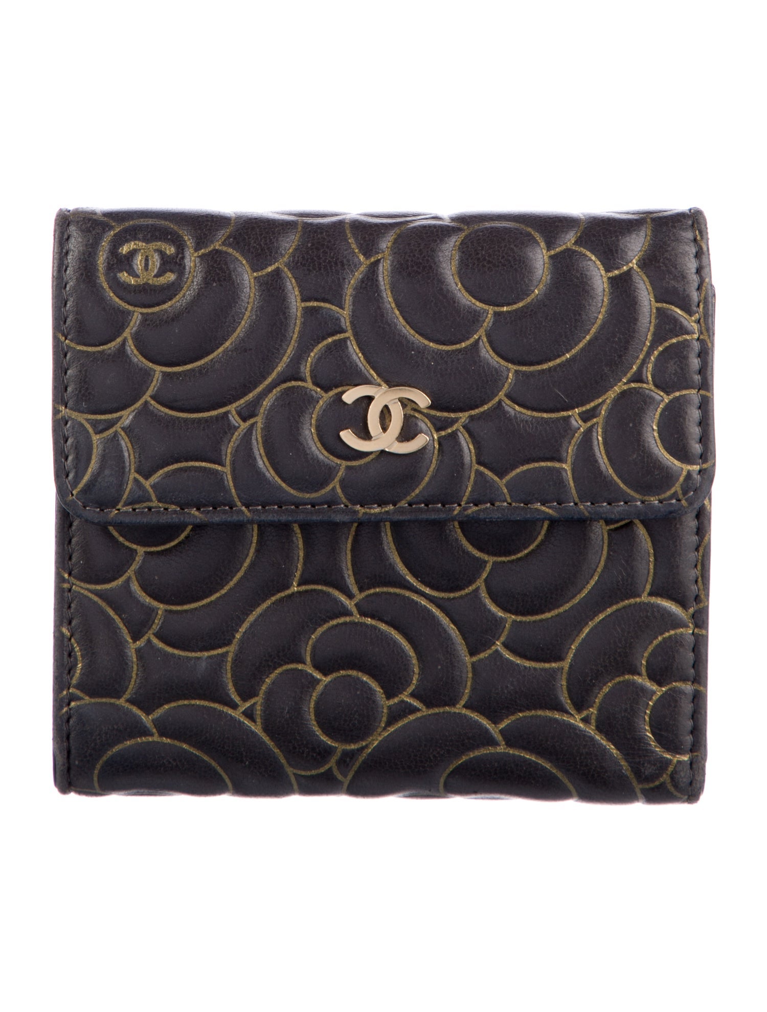 Chanel 2015-2016 Interlocking CC Logo Compact Wallet