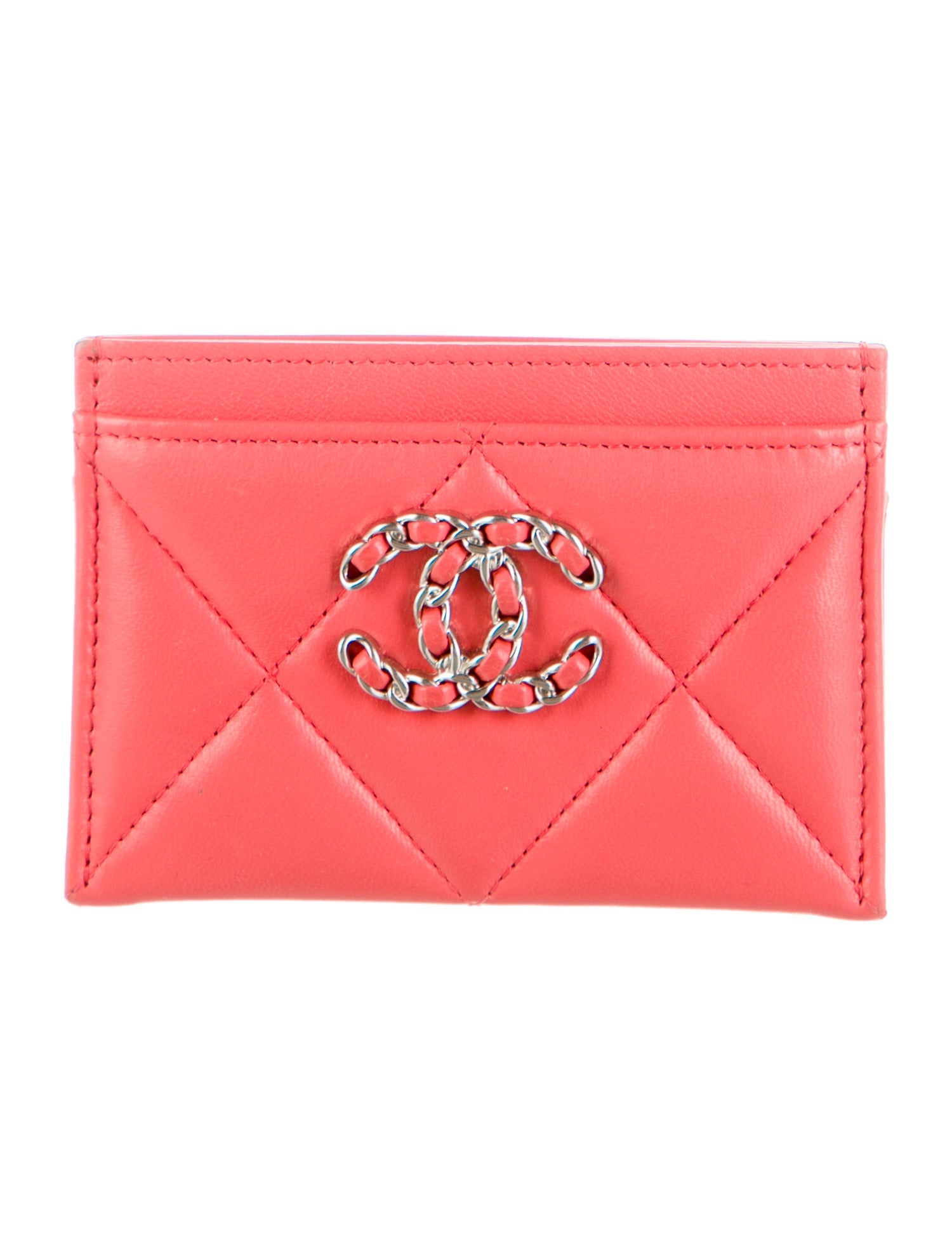 Chanel Interlocking CC Logo Leather Card Holder