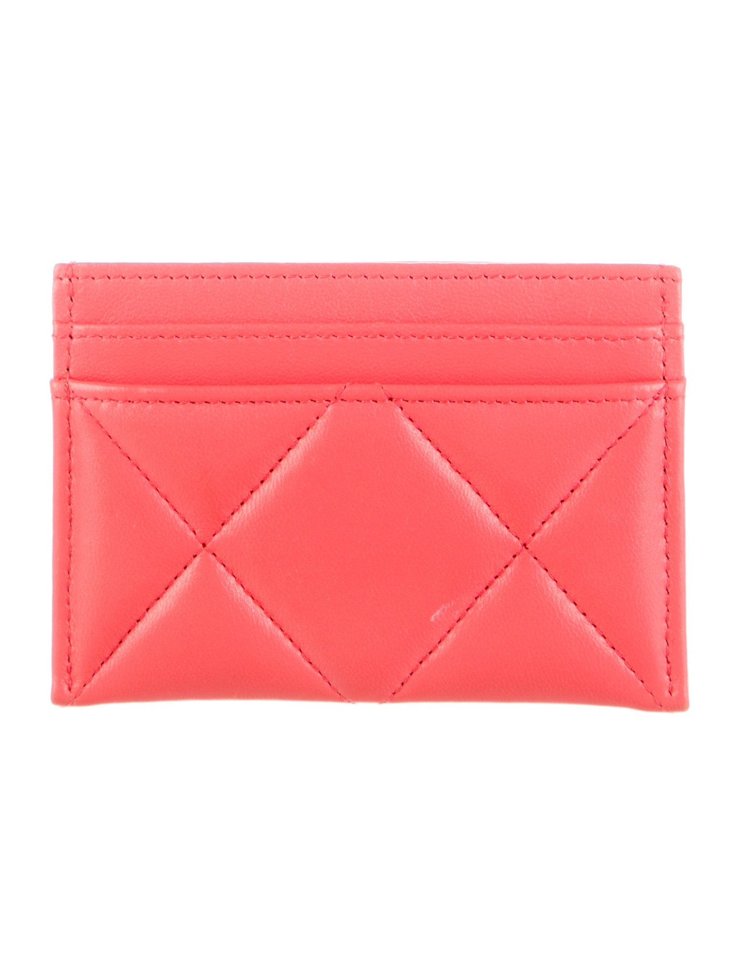 Chanel Interlocking CC Logo Leather Card Holder