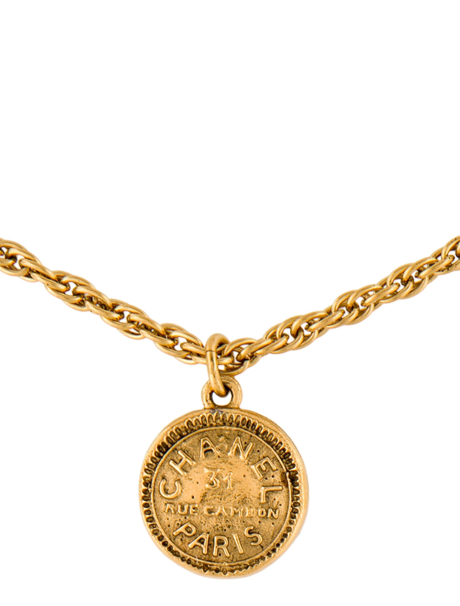 Chanel Vintage 31 Rue Cambon Pendant Necklace