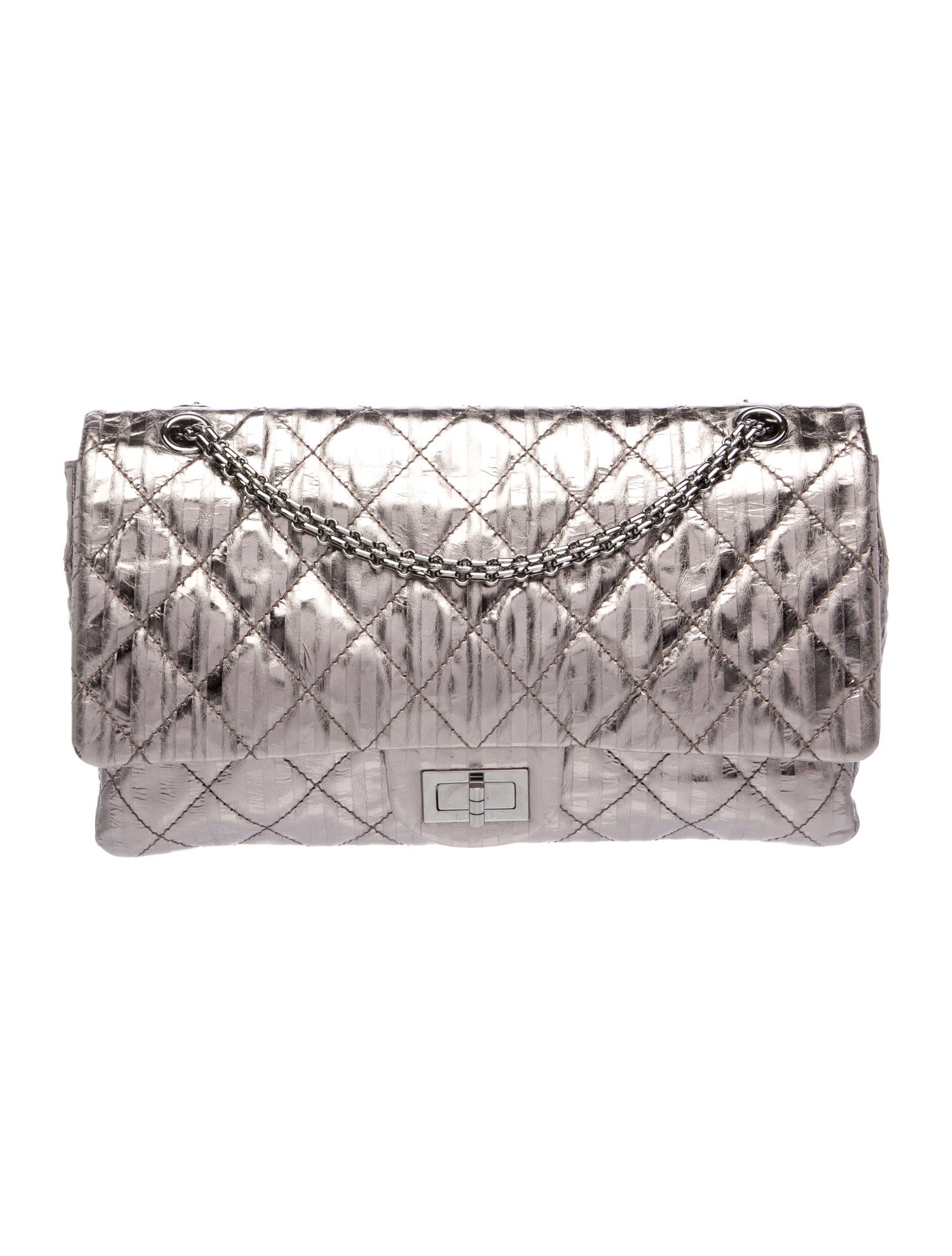 Chanel Stripe Reissue 227 Double Flap Bag