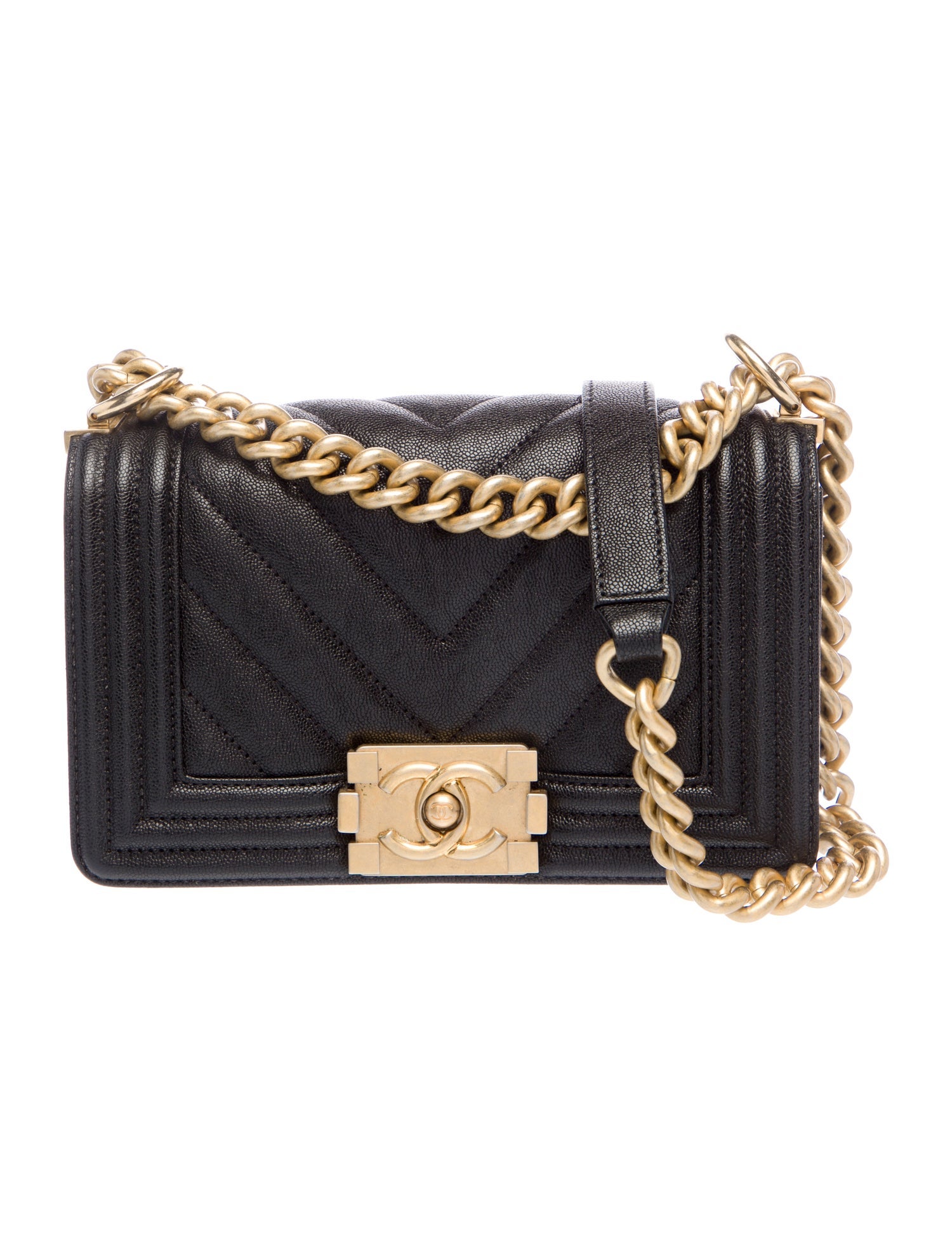 Chanel Small Chevron Boy Bag