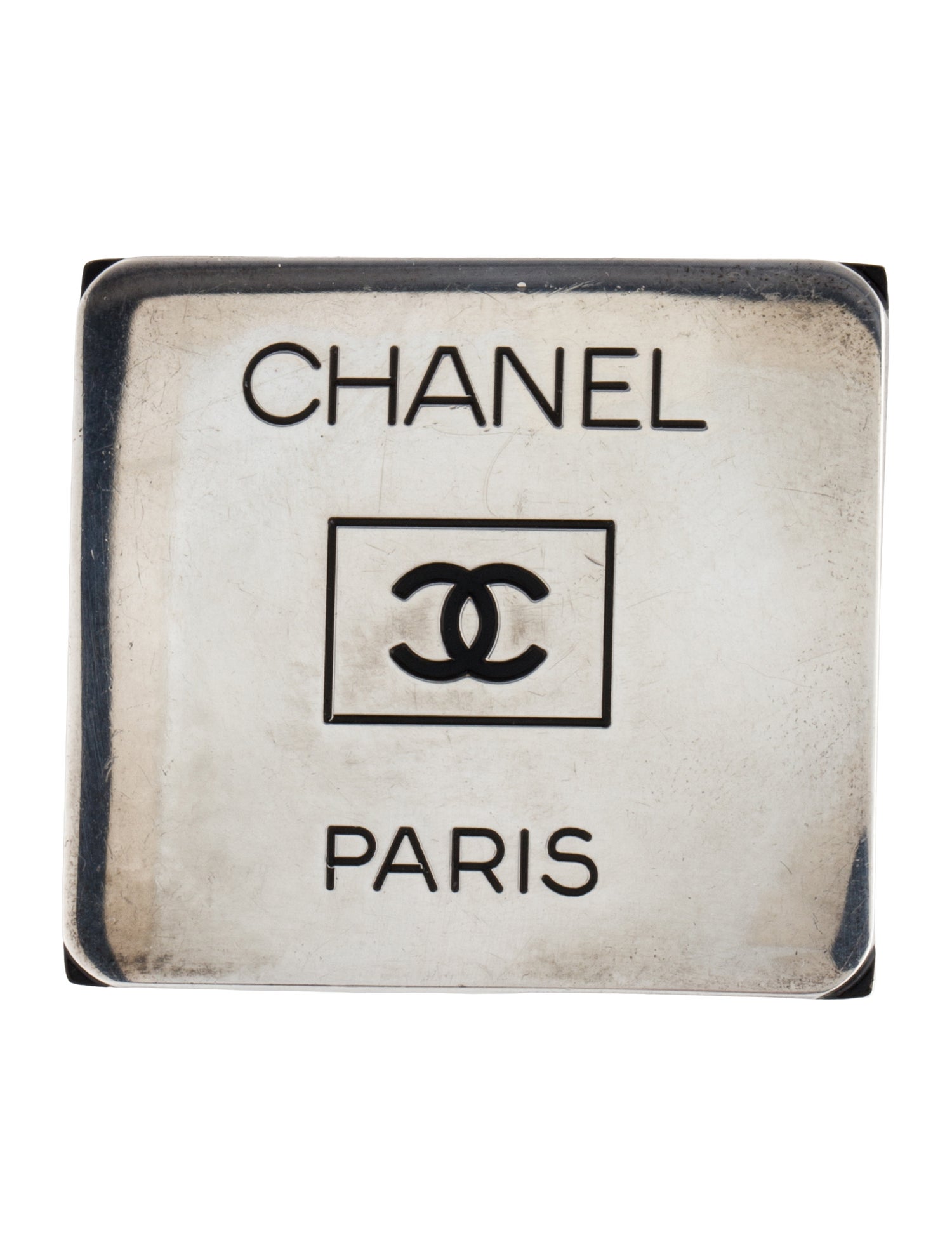 Chanel Vintage Enamel CC Brooch