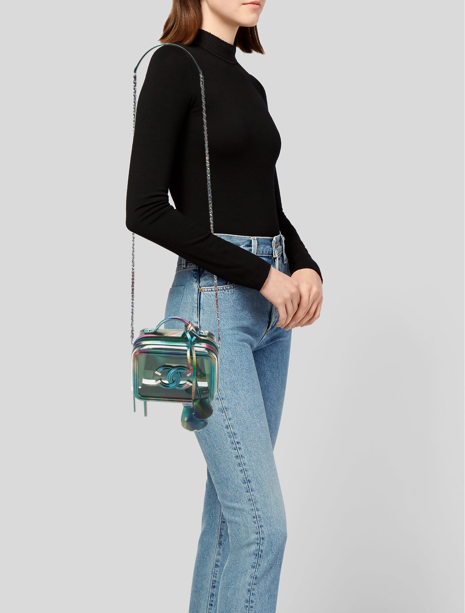 Chanel Small PVC Filigree Vanity Case