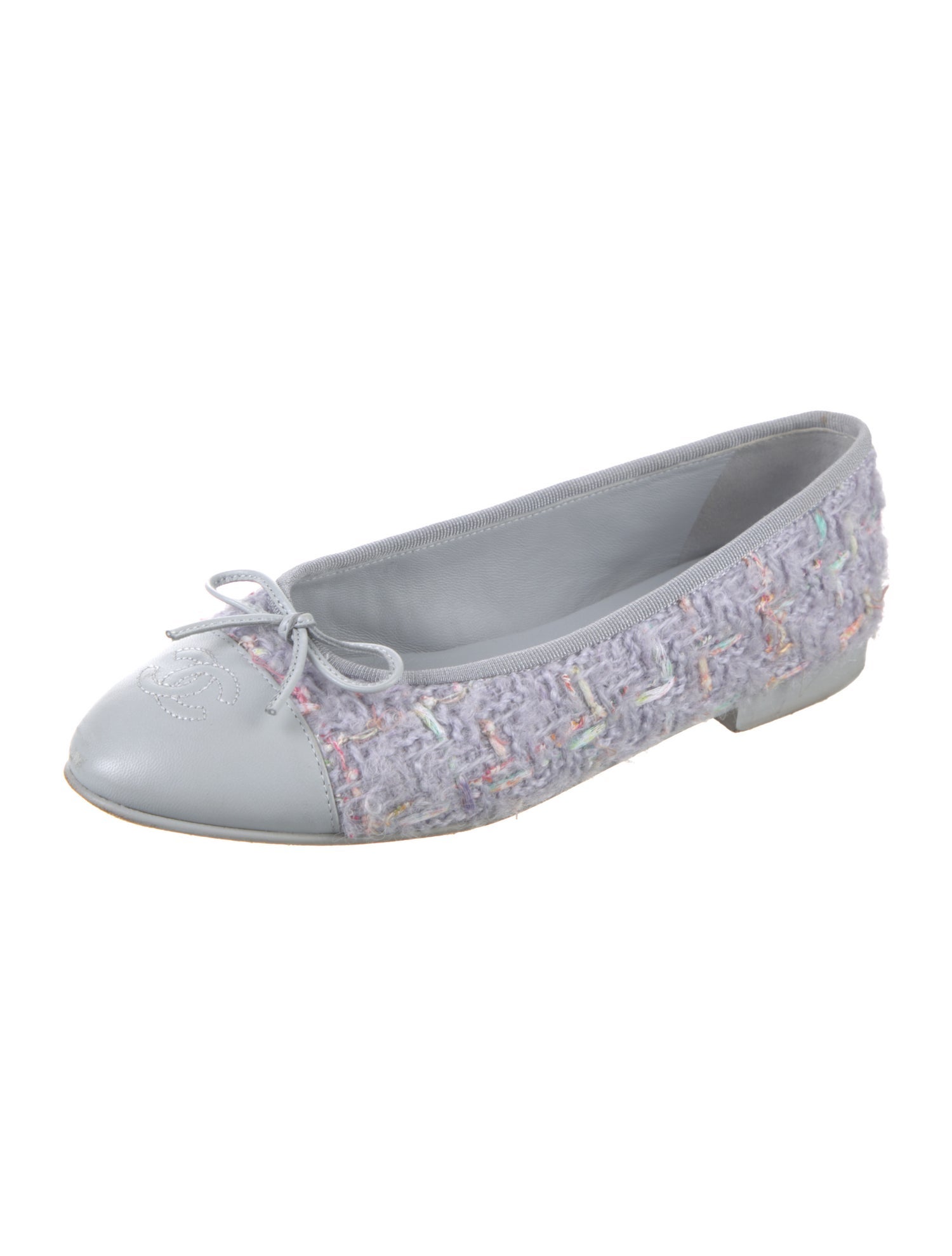 Chanel 2025 Interlocking CC Logo Ballet Flats