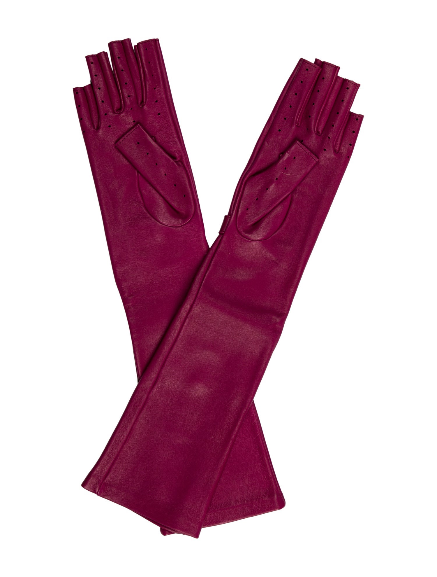 Chanel Lambskin Fingerless Gloves