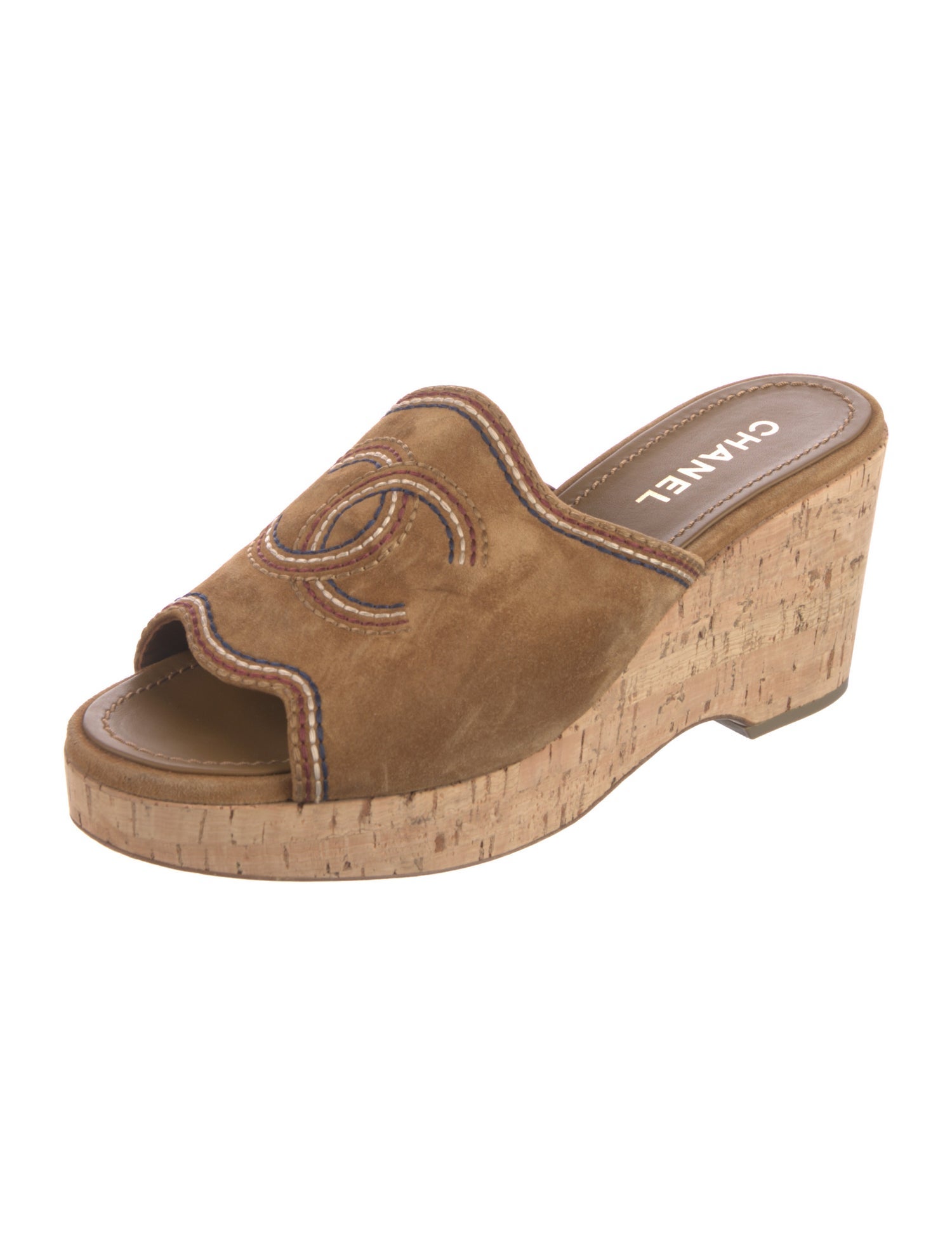 Chanel 2021 Interlocking CC Logo Slides