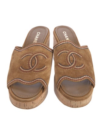 Chanel 2021 Interlocking CC Logo Slides