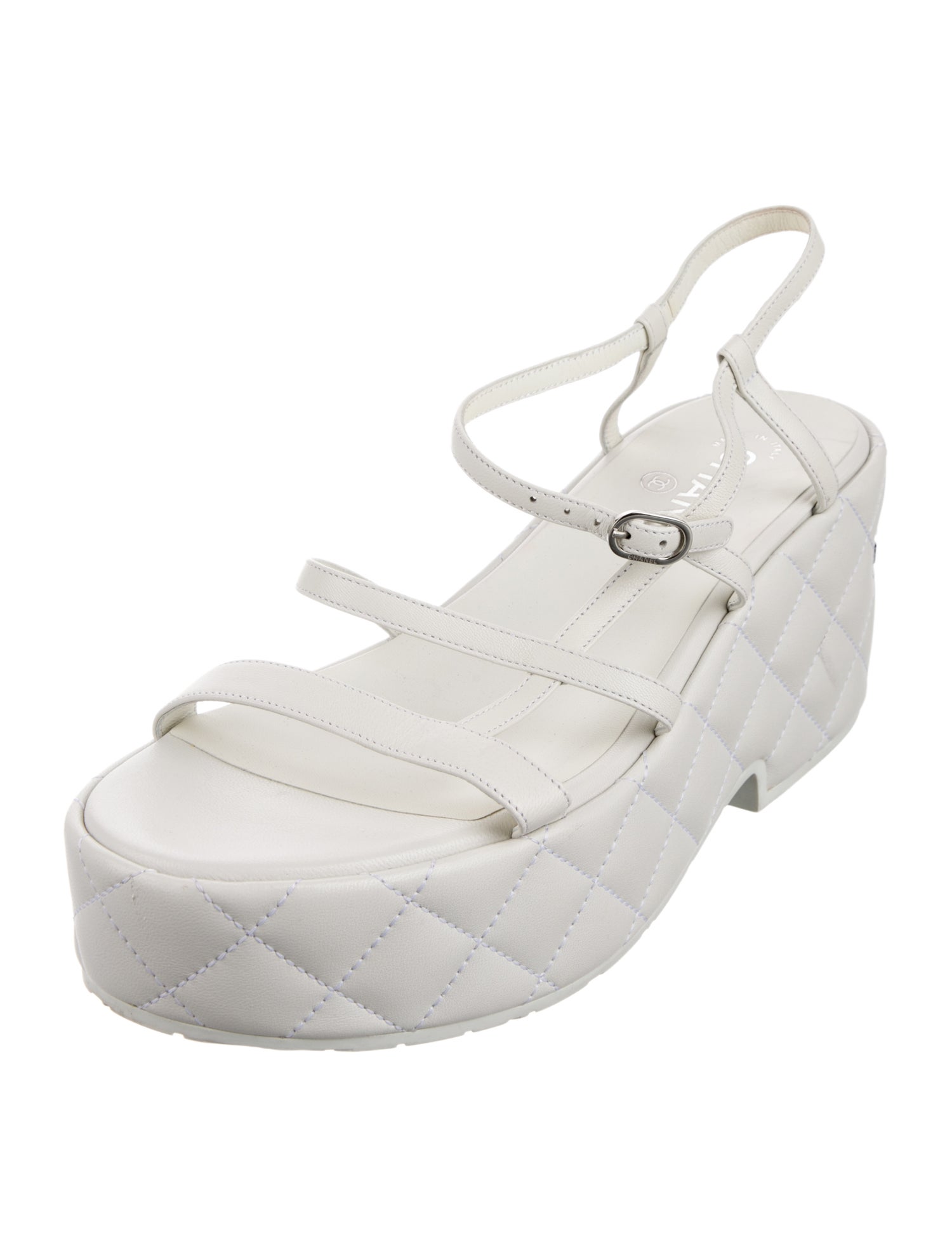 Chanel 2023 Quilted Pattern Sandals