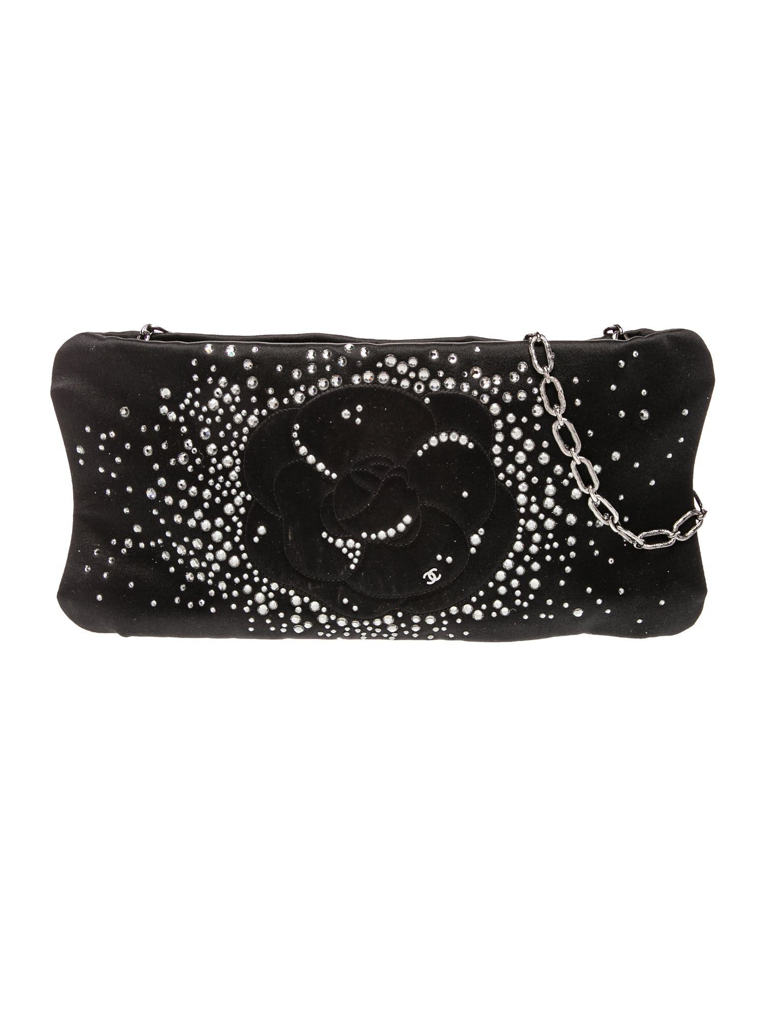 Chanel Strass Camellia Pochette