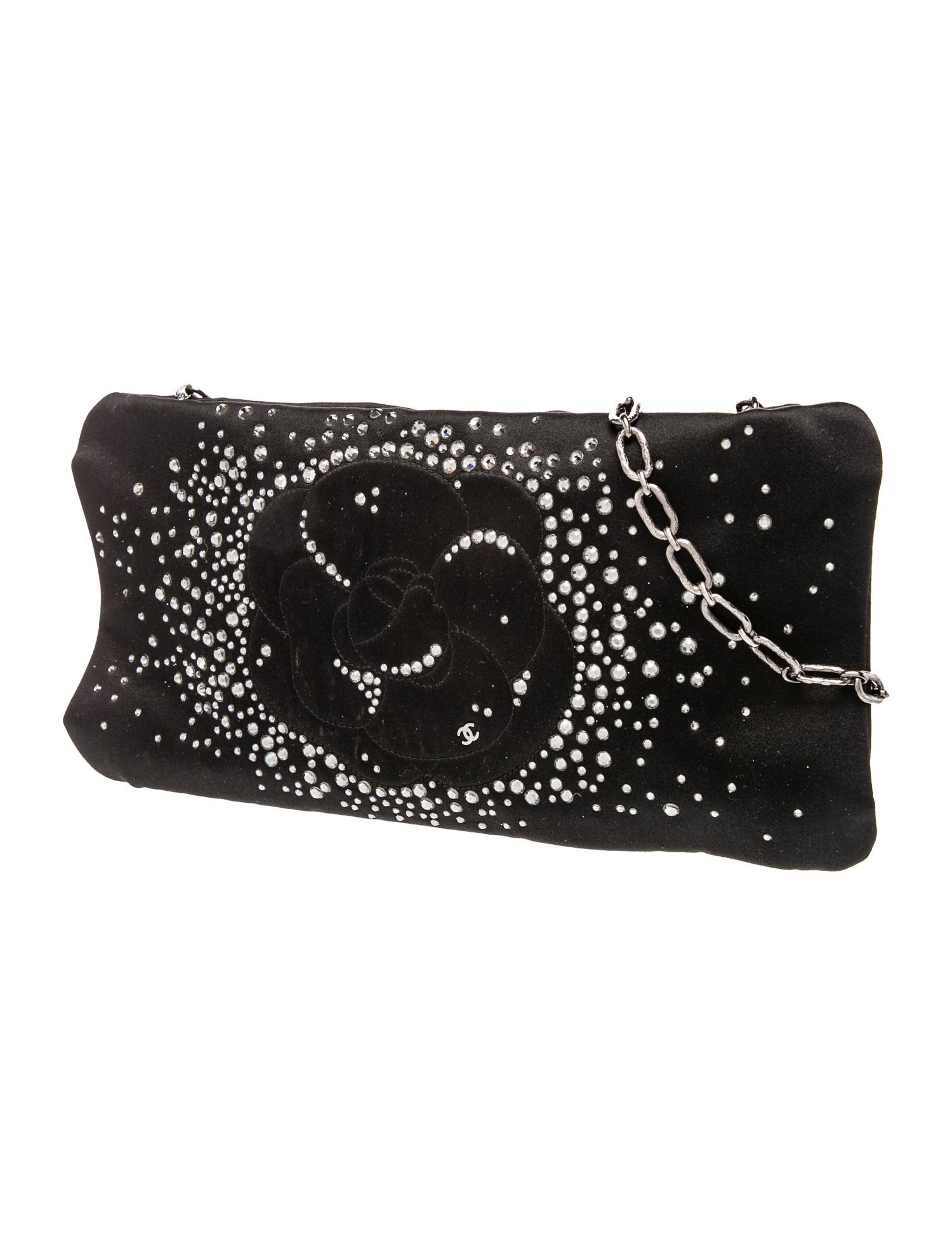 Chanel Strass Camellia Pochette
