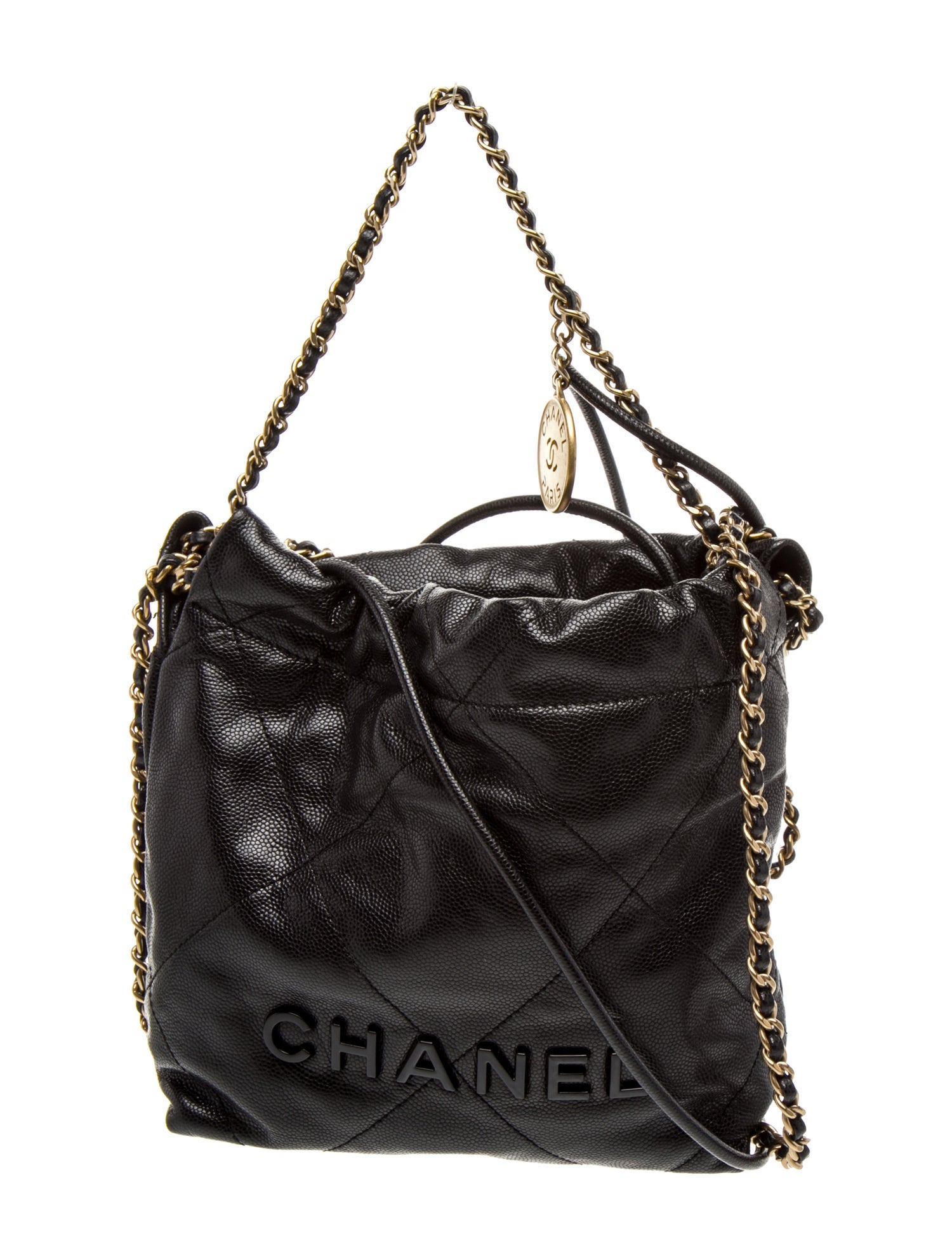 Chanel So Black Mini 22 Hobo