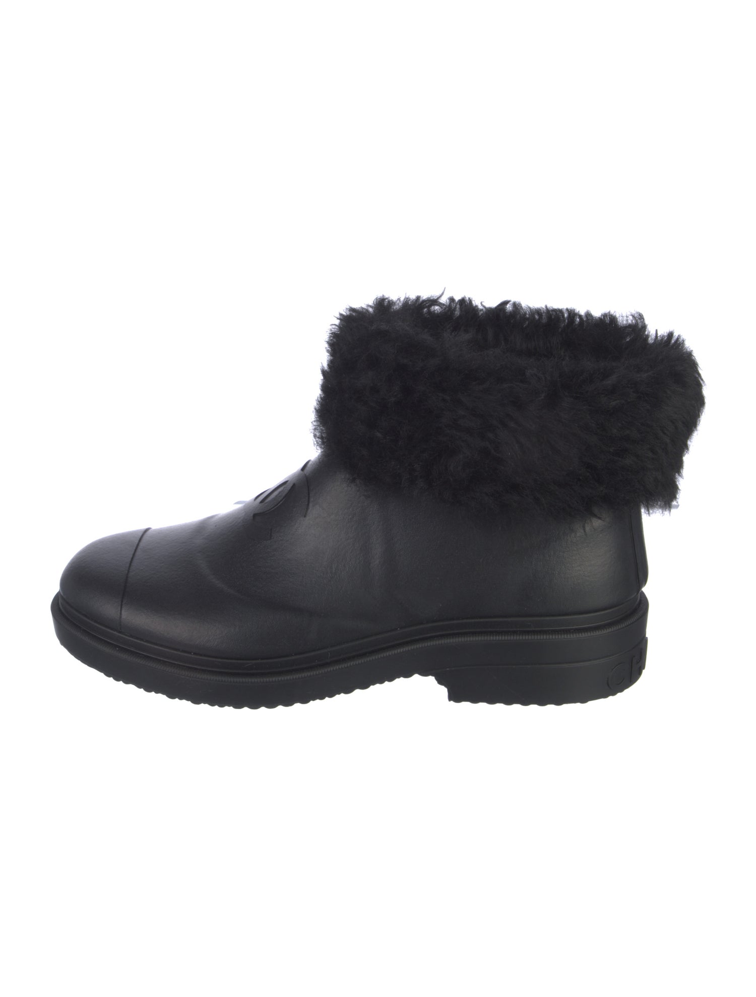 Chanel 2025 Interlocking CC Logo Rain Boots