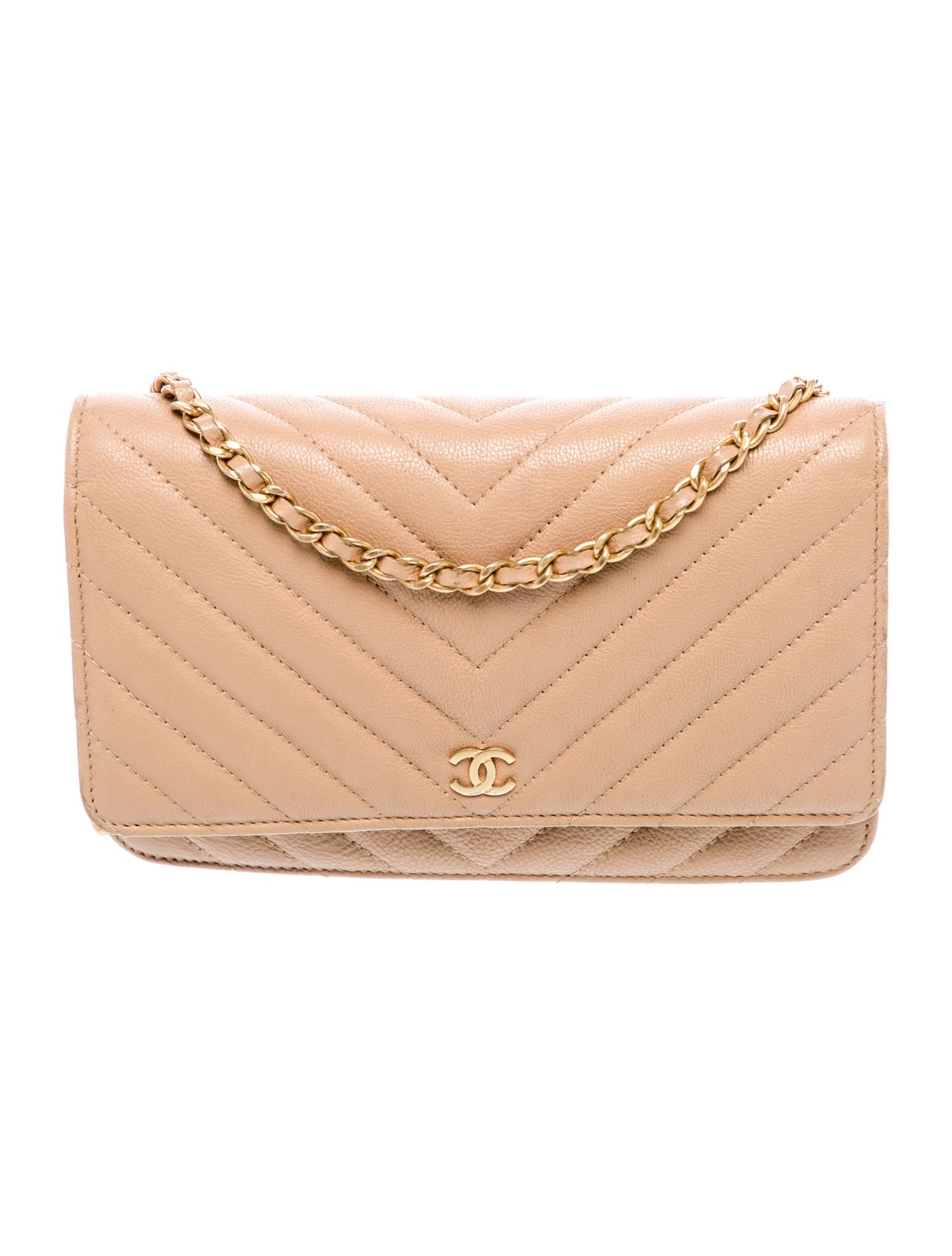 Chanel Classic Chevron Wallet On Chain