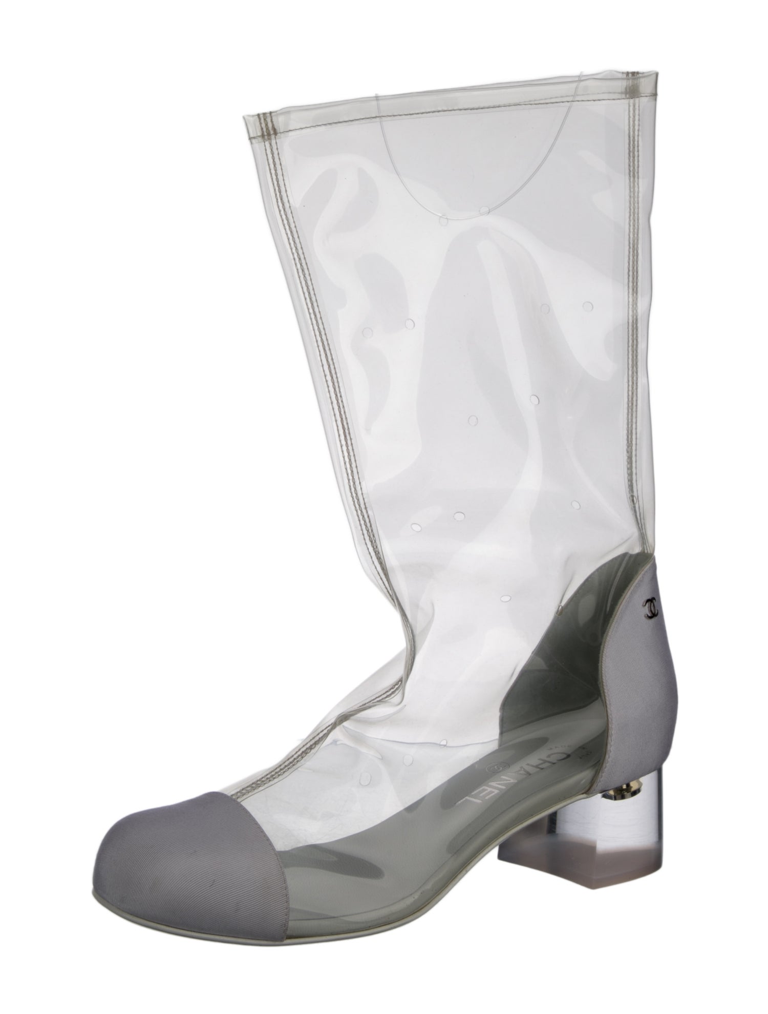 Chanel 2018 Interlocking CC Logo Boots