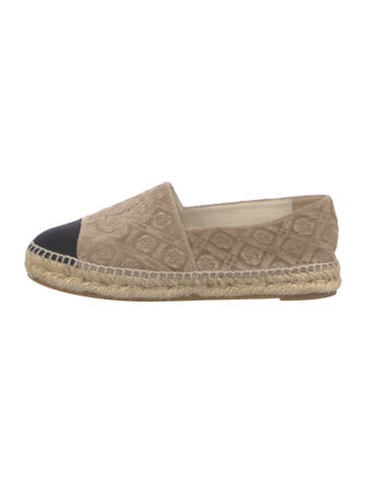 Chanel Velvet Colorblock Pattern Espadrilles