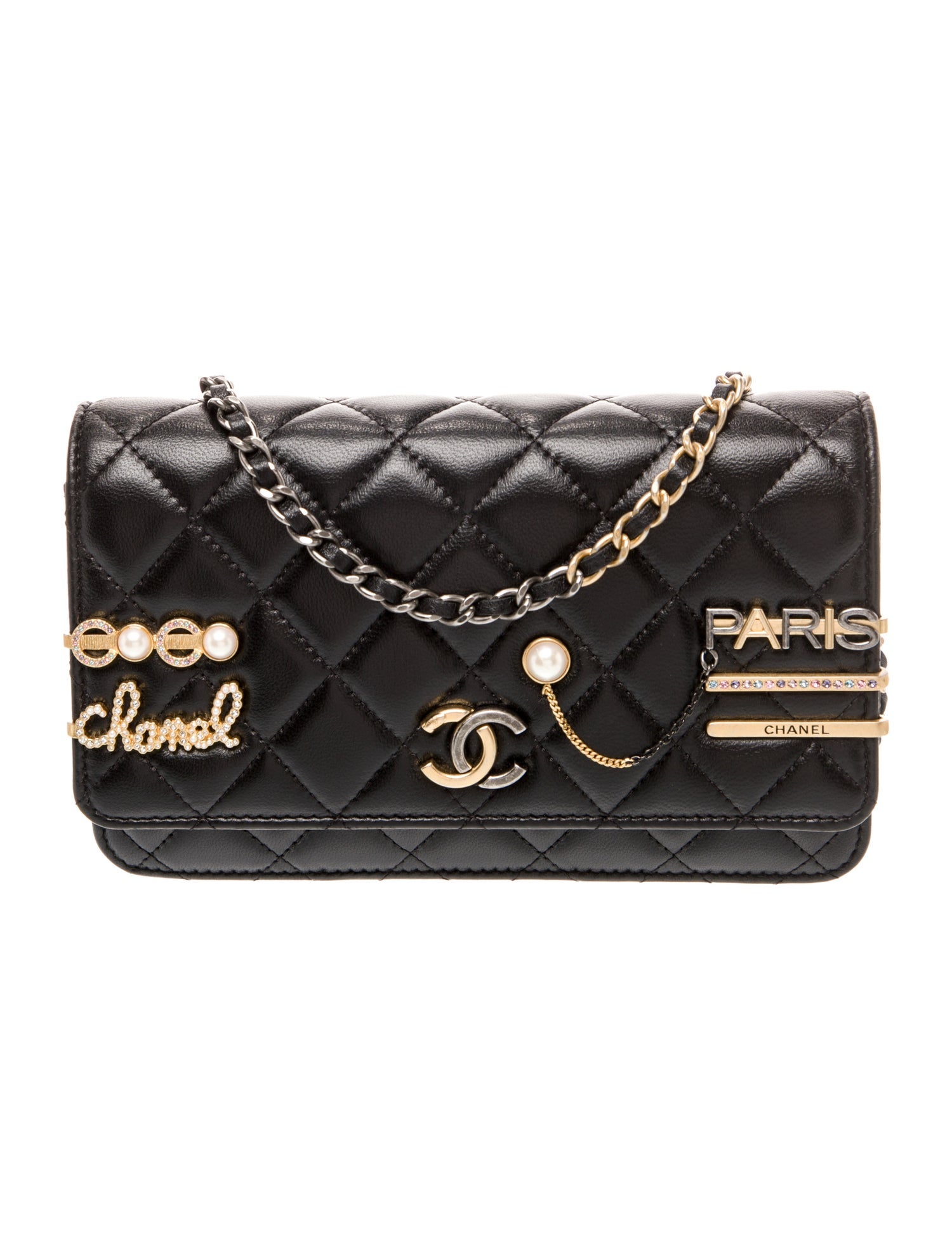Chanel Coco Clips Wallet On Chain w/Tags
