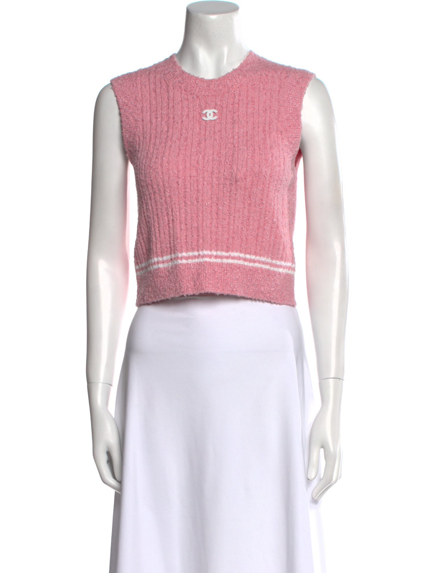 Chanel 2022 Crew Neck Crop Top