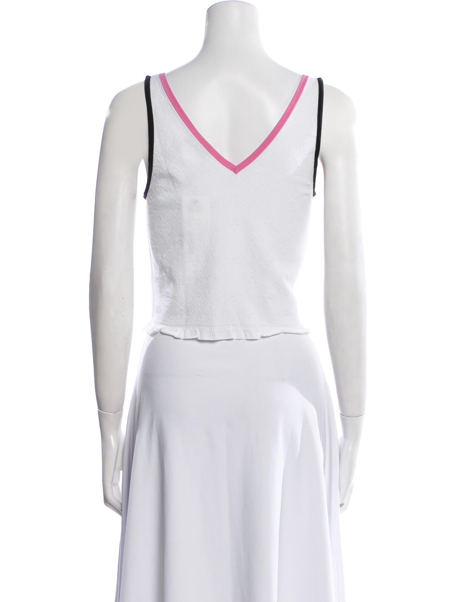 Chanel 2024 V-Neck Crop Top