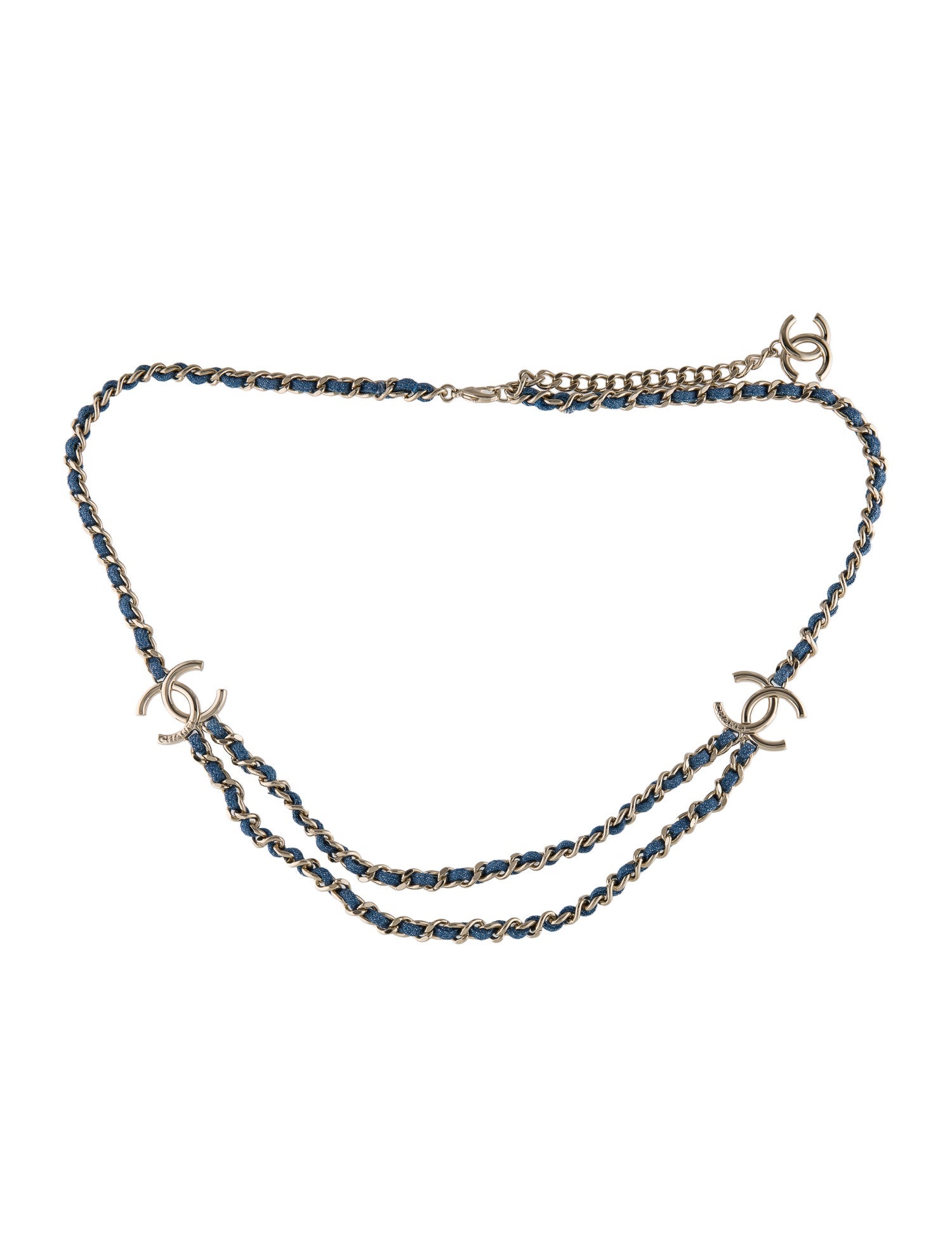 Chanel 2025 Interlocking CC Logo Waist Belt