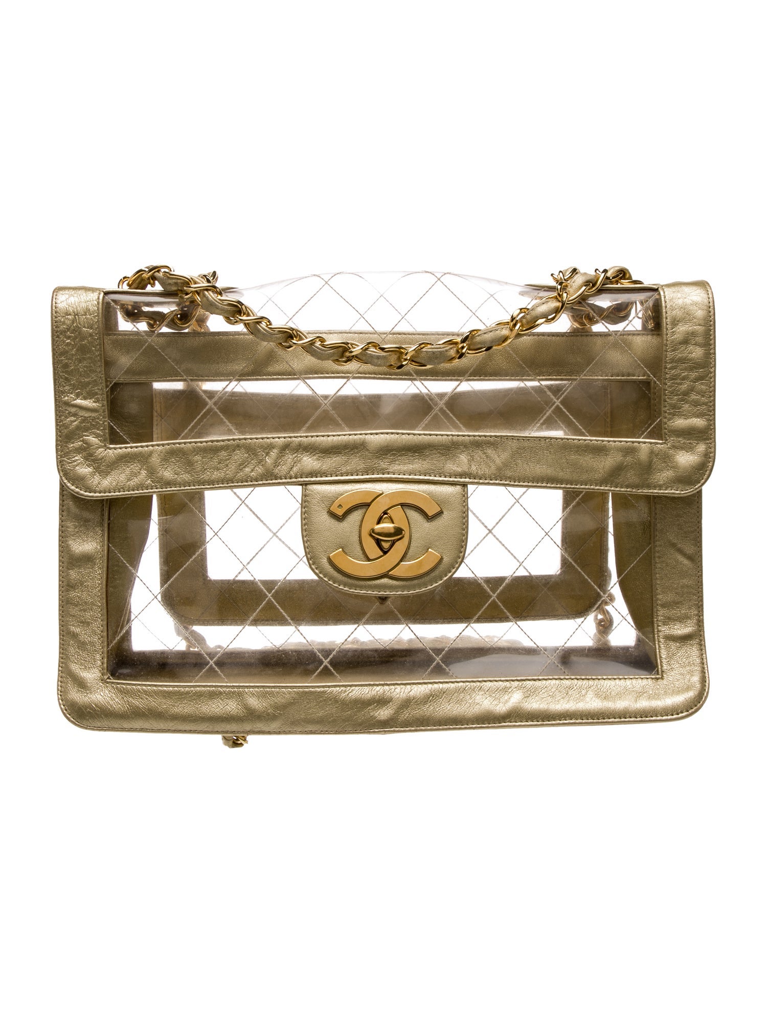 Chanel PVC Maxi Single Flap Bag