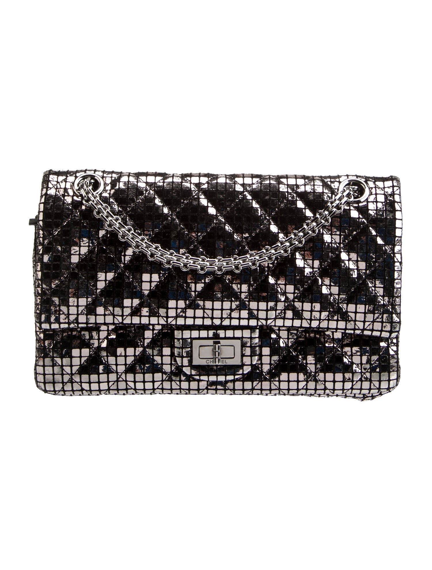 Chanel 2012 Mirror Reissue 225 Double Flap Bag