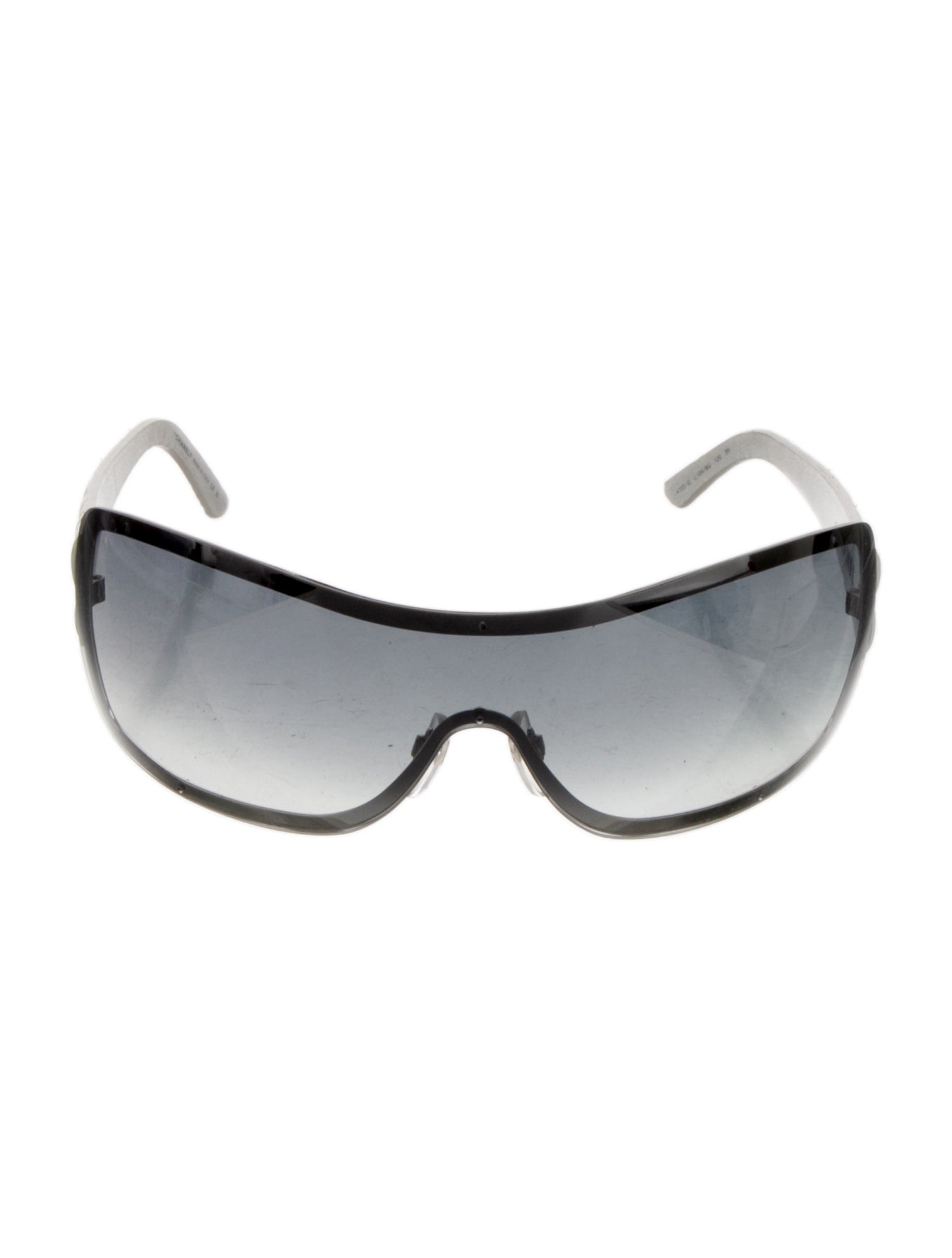 Chanel Quilted Pattern Shield Sunglasses