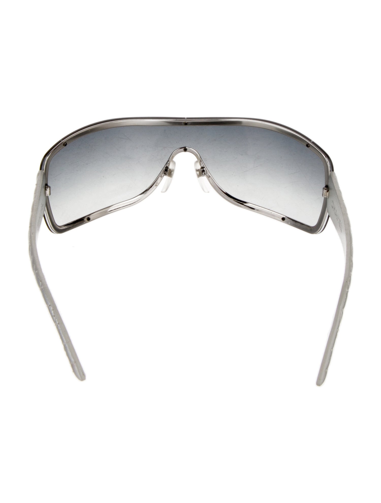 Chanel Quilted Pattern Shield Sunglasses