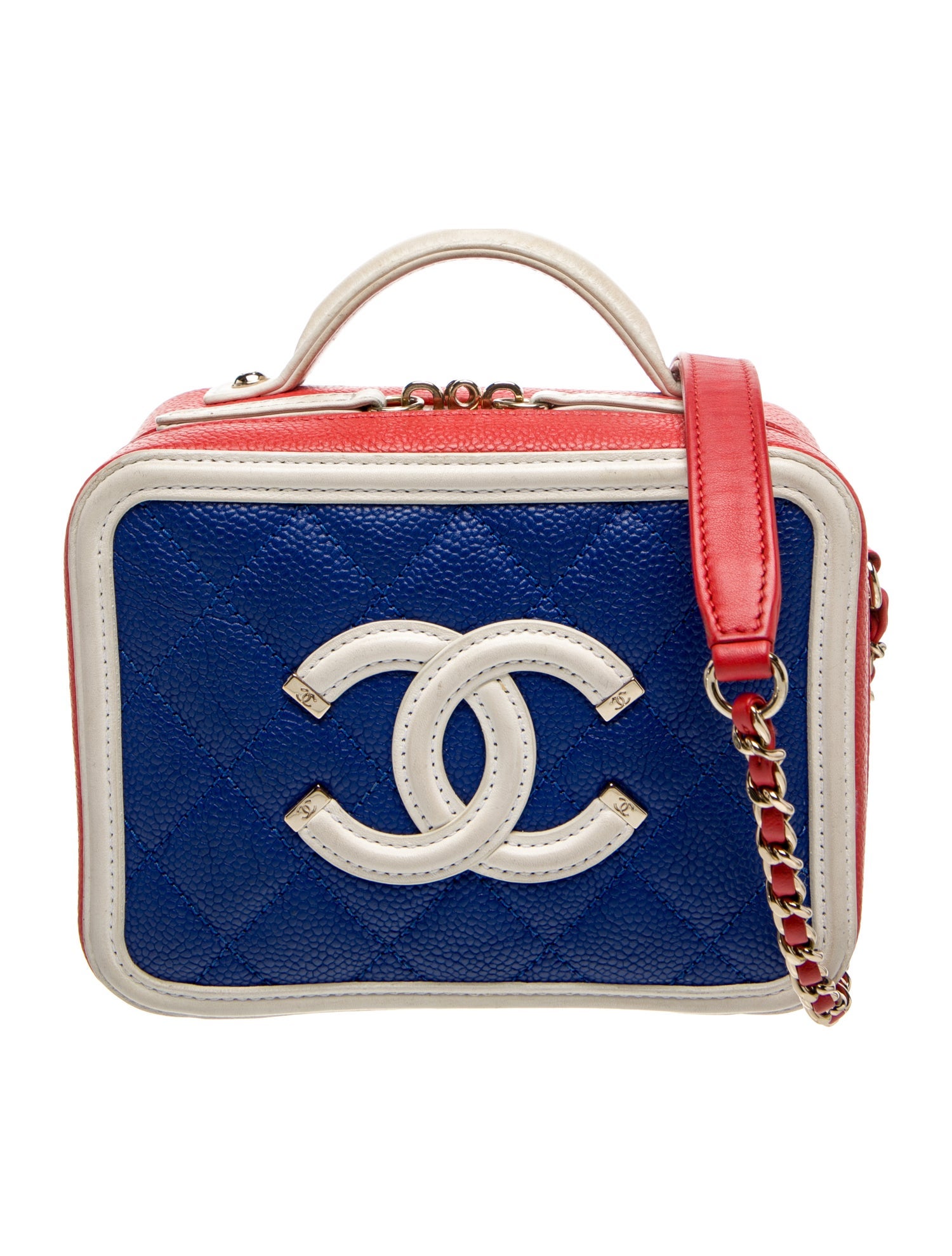 Chanel Small Filigree Vanity Case