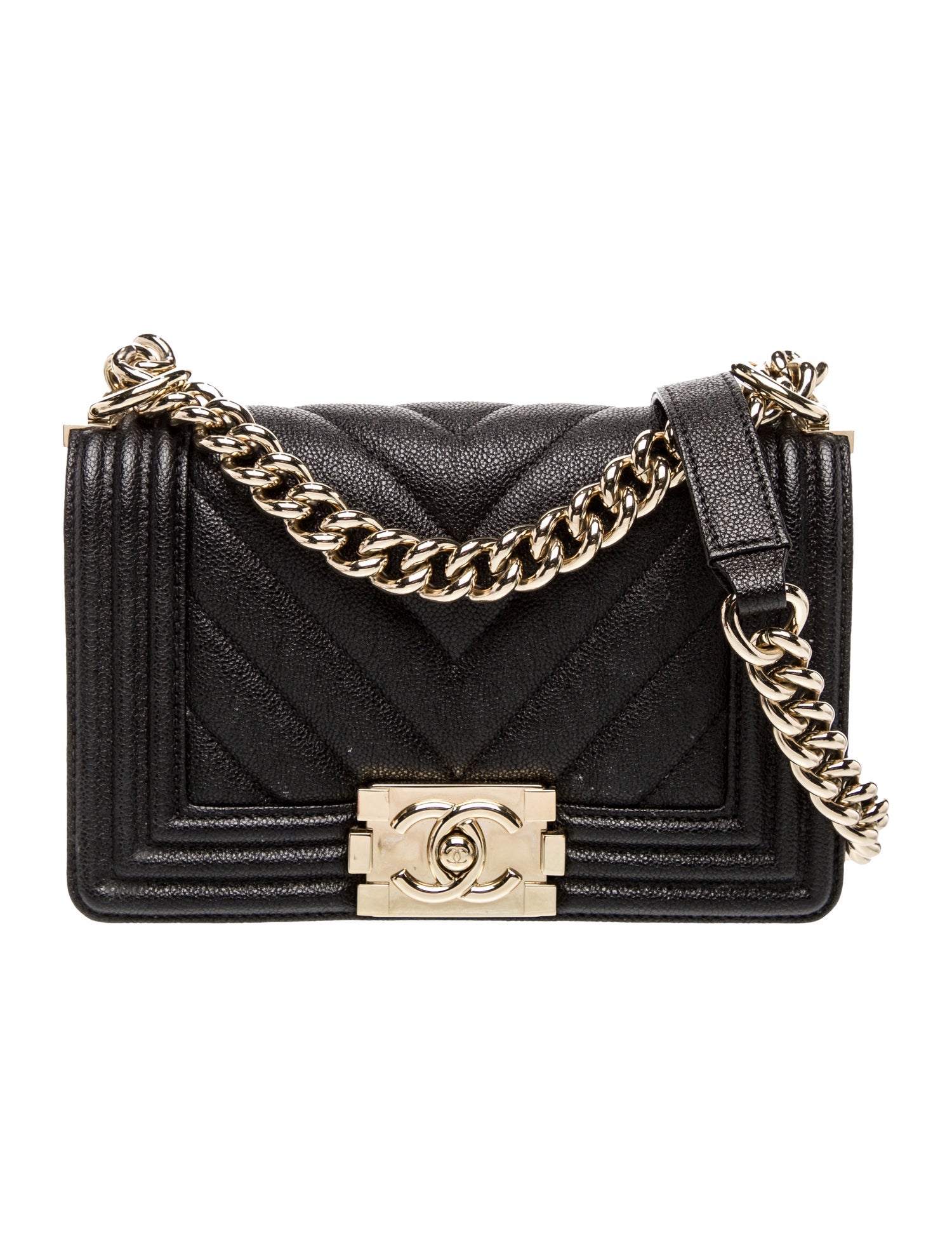 Chanel Small Chevron Boy Bag